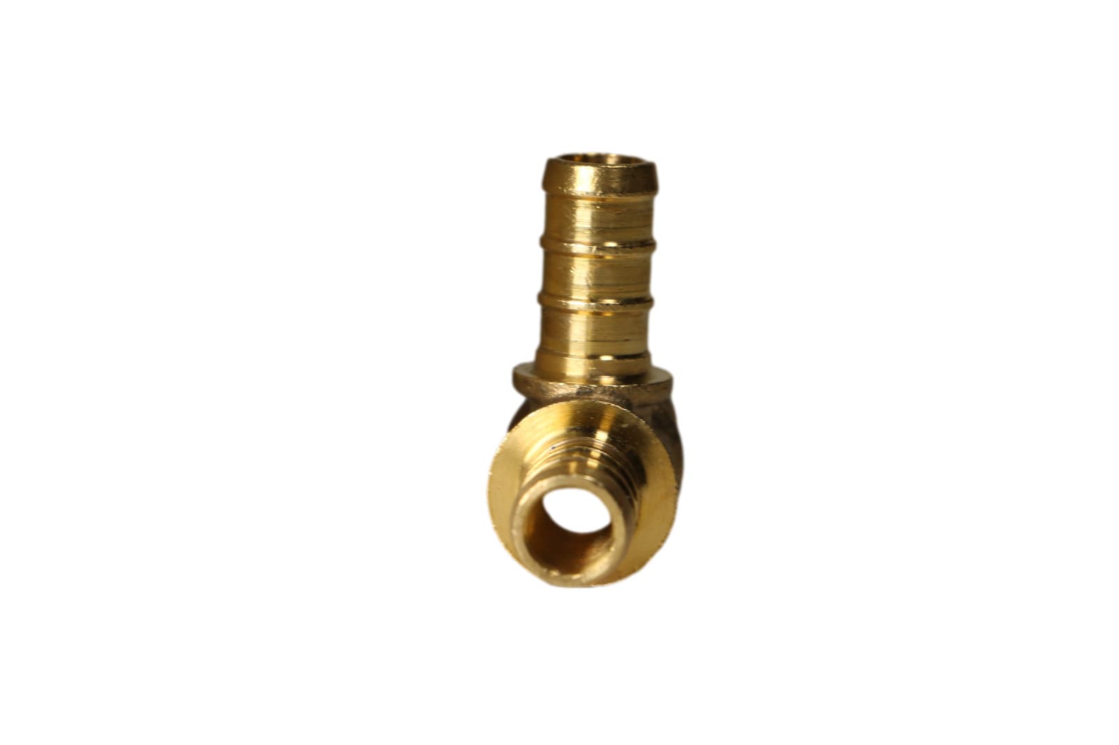 1 Pc XFITTING 1/2" x 3/8" x 3/8" Pex Tee, Lead Free Brass, Crimp Fitting 2