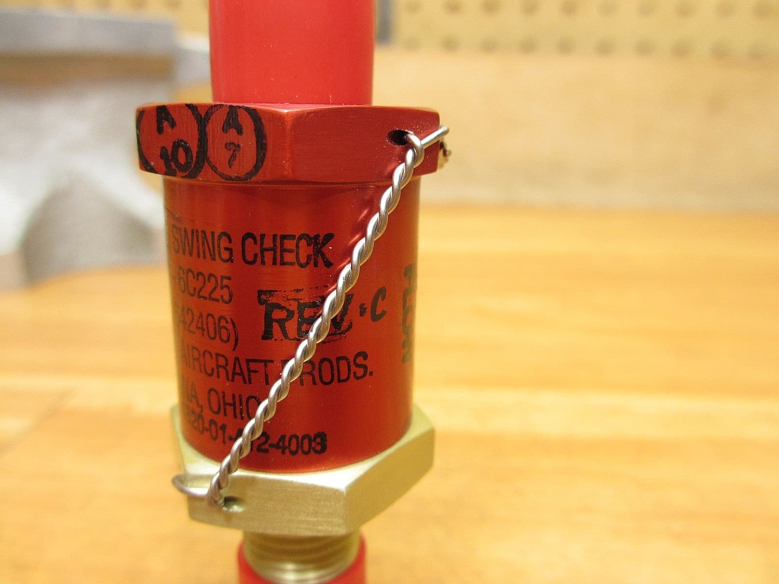 Allen Aircraft 82829-6C225 *NEW OLD STK* Swing Check Valve NSN-01-412-4003 3