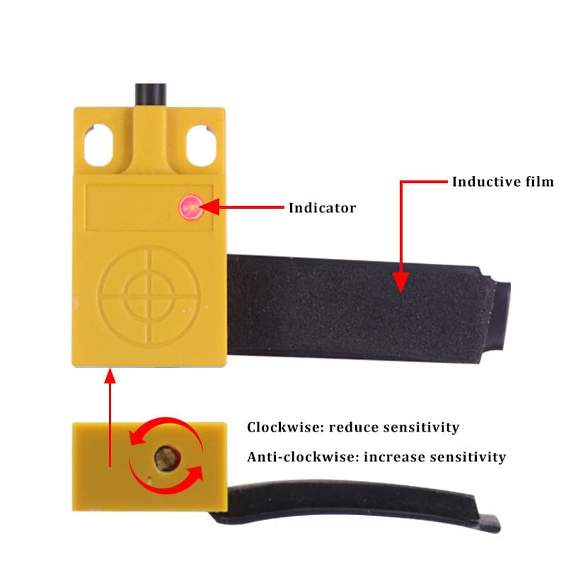 Non-Contact Liquid Level Sensor Water Alarm Induction Switch Detector DC 5-30V 4