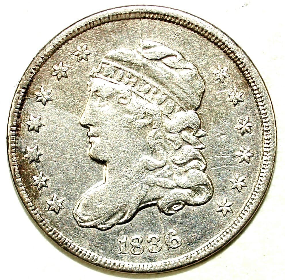 1836 Capped Bust Silver Half Dime ☆☆ Circulated ☆☆ Obverse Die Crack 311 2