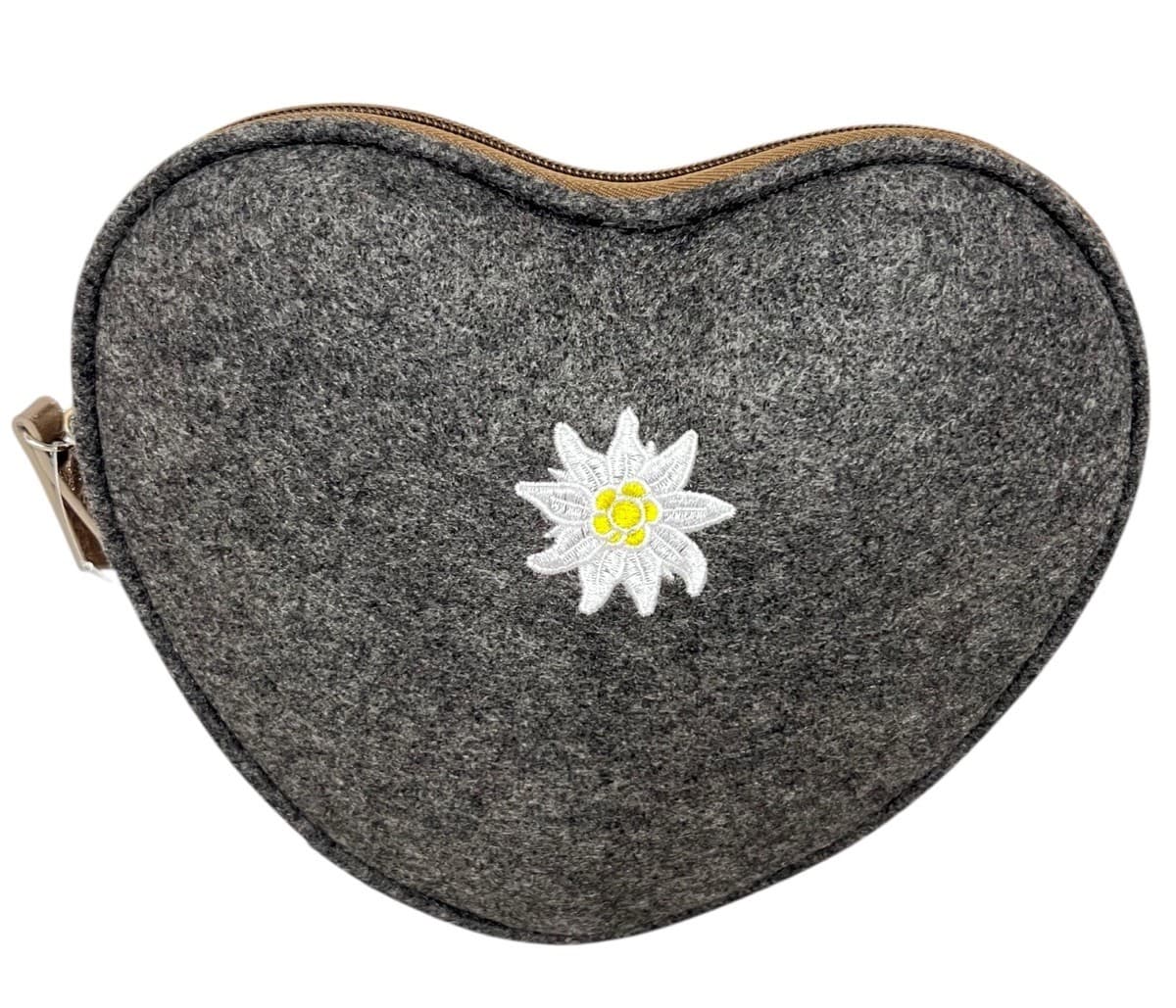 Lufthansa Airline German Edelweiss Heart Shaped Amenity Oktoberfest Toiletry Bag 2