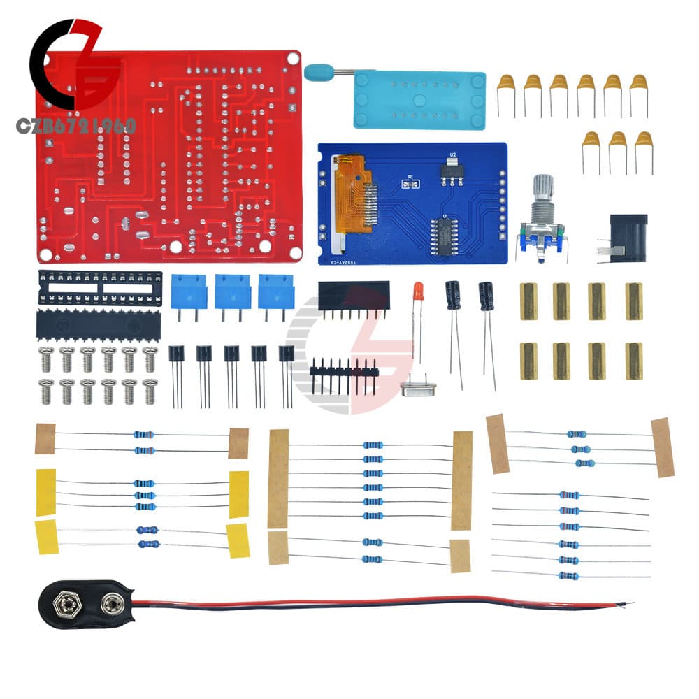 DIY TFT Mega328 Transistor Tester LCR Capacitance ESR meter Kit Frequency Signal 4
