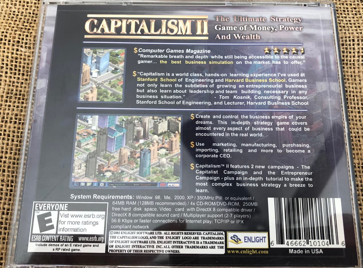 Capitalism II (PC CD-ROM) Strategy Business Simulation Game Tested Complete 4