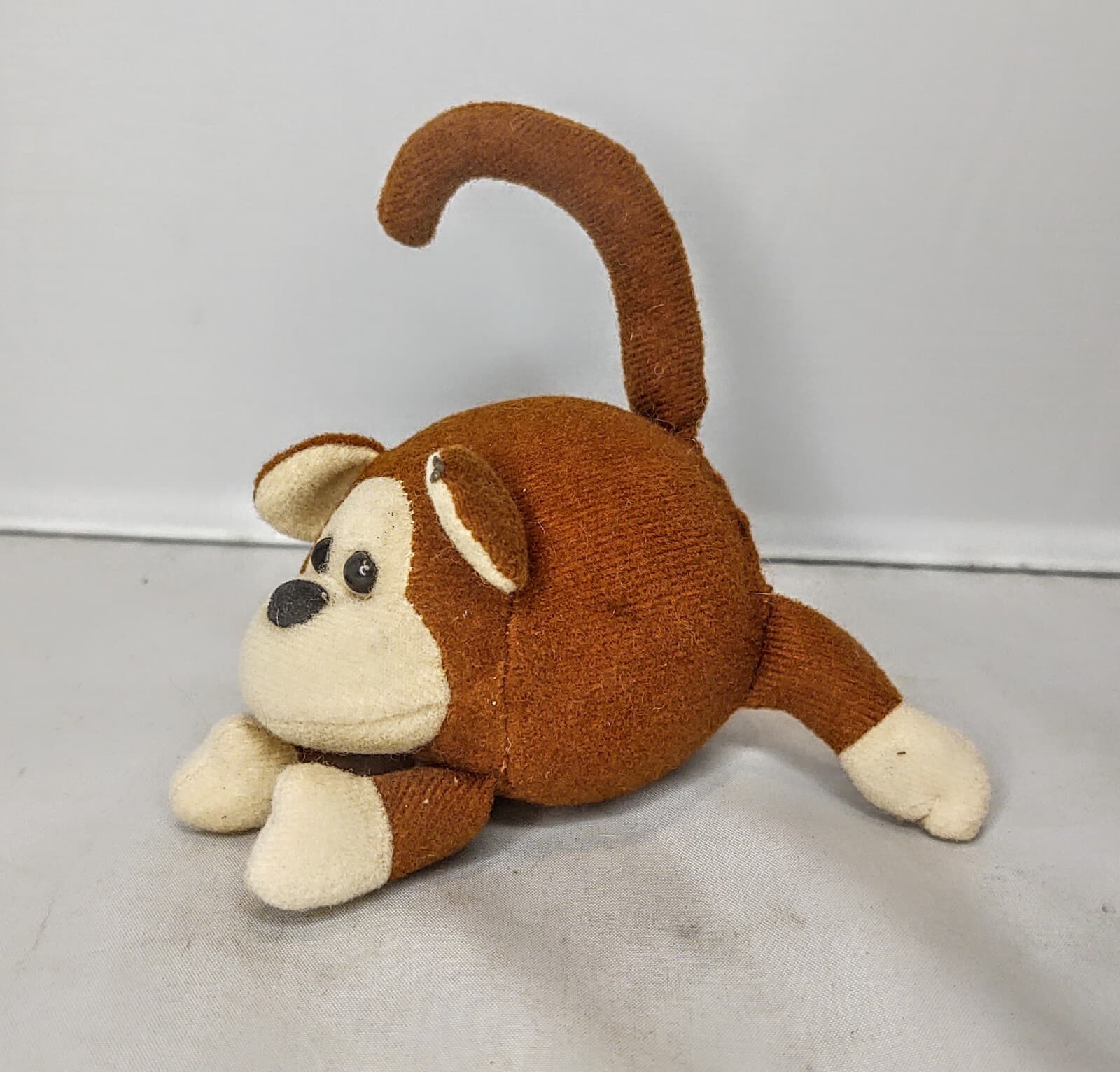 Vintage Tyco Zooballs brown monkey 1996 plush stuffed animal Zoo Ball 3