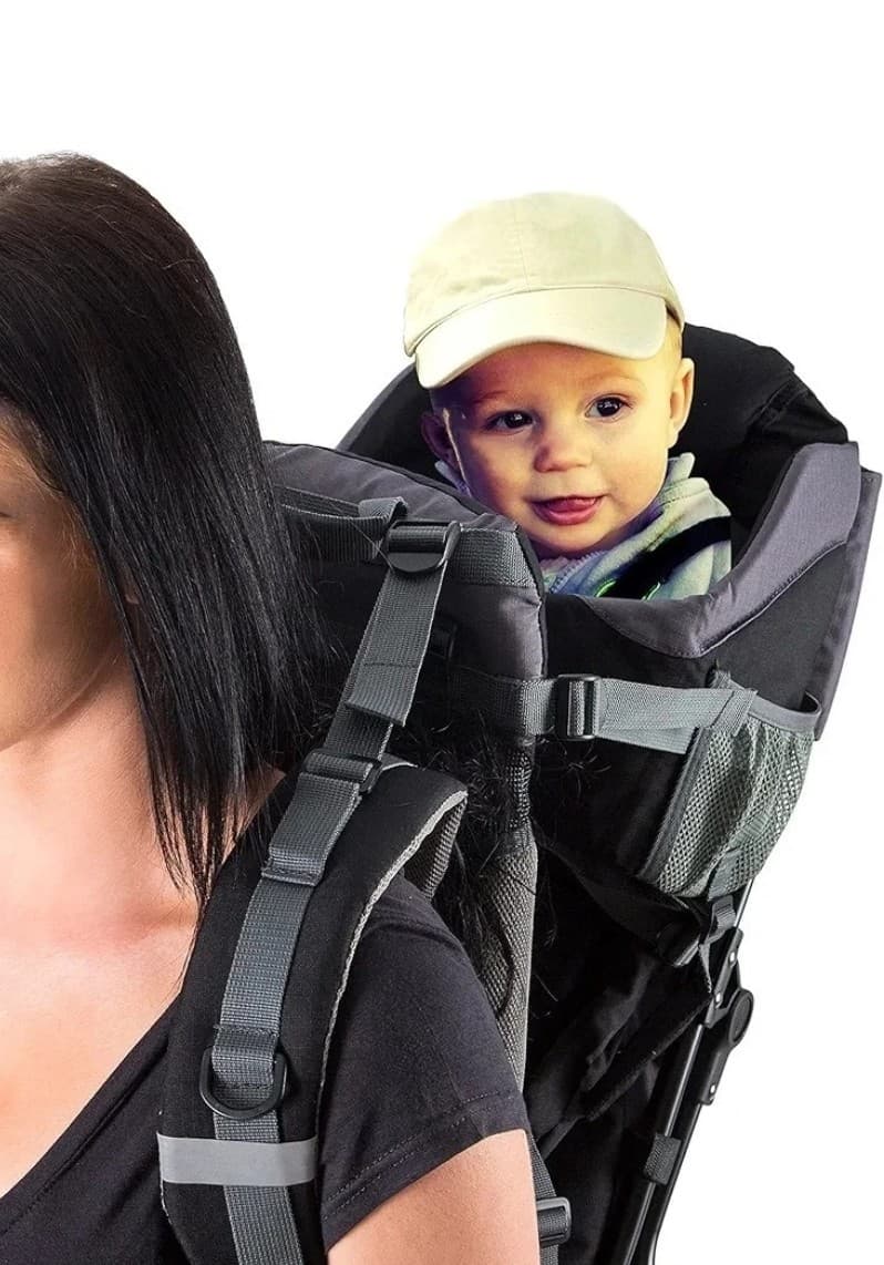 Luvdbaby Hiking Toddler/Baby Carrier Backpack System with Rain and Sun Hood Read 2