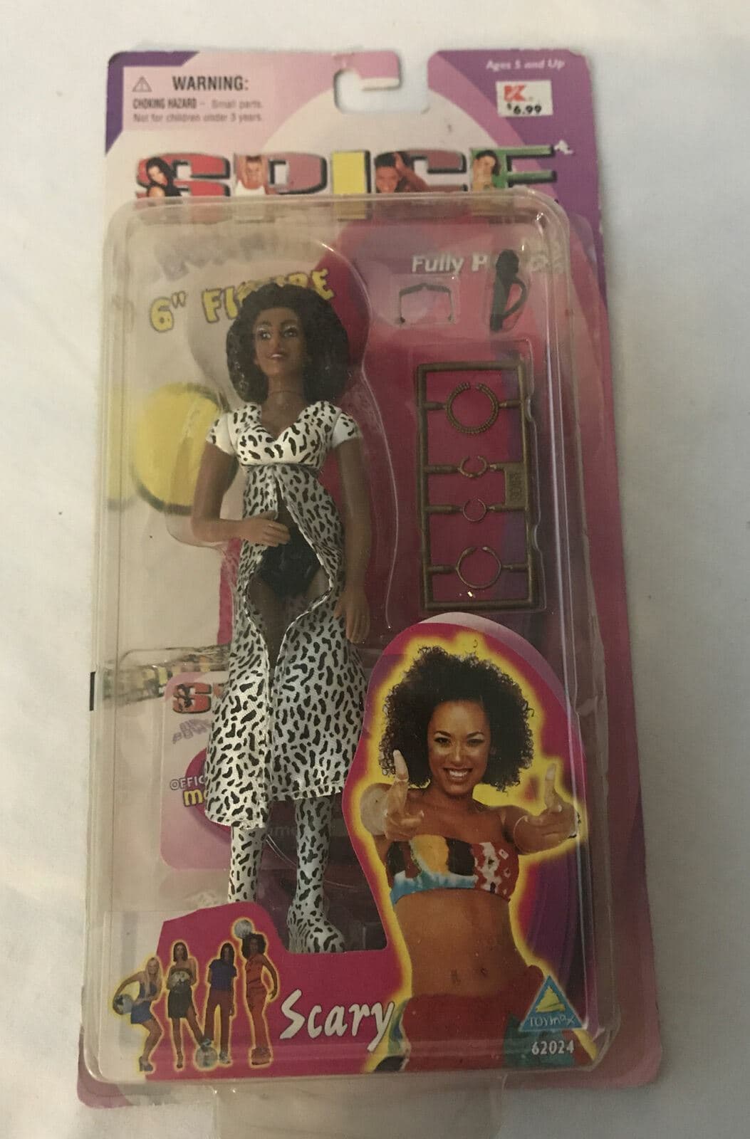 SPICE GIRLS SCARY POSABLE FIGURE 1998 TOYMAX NEW IN BOX