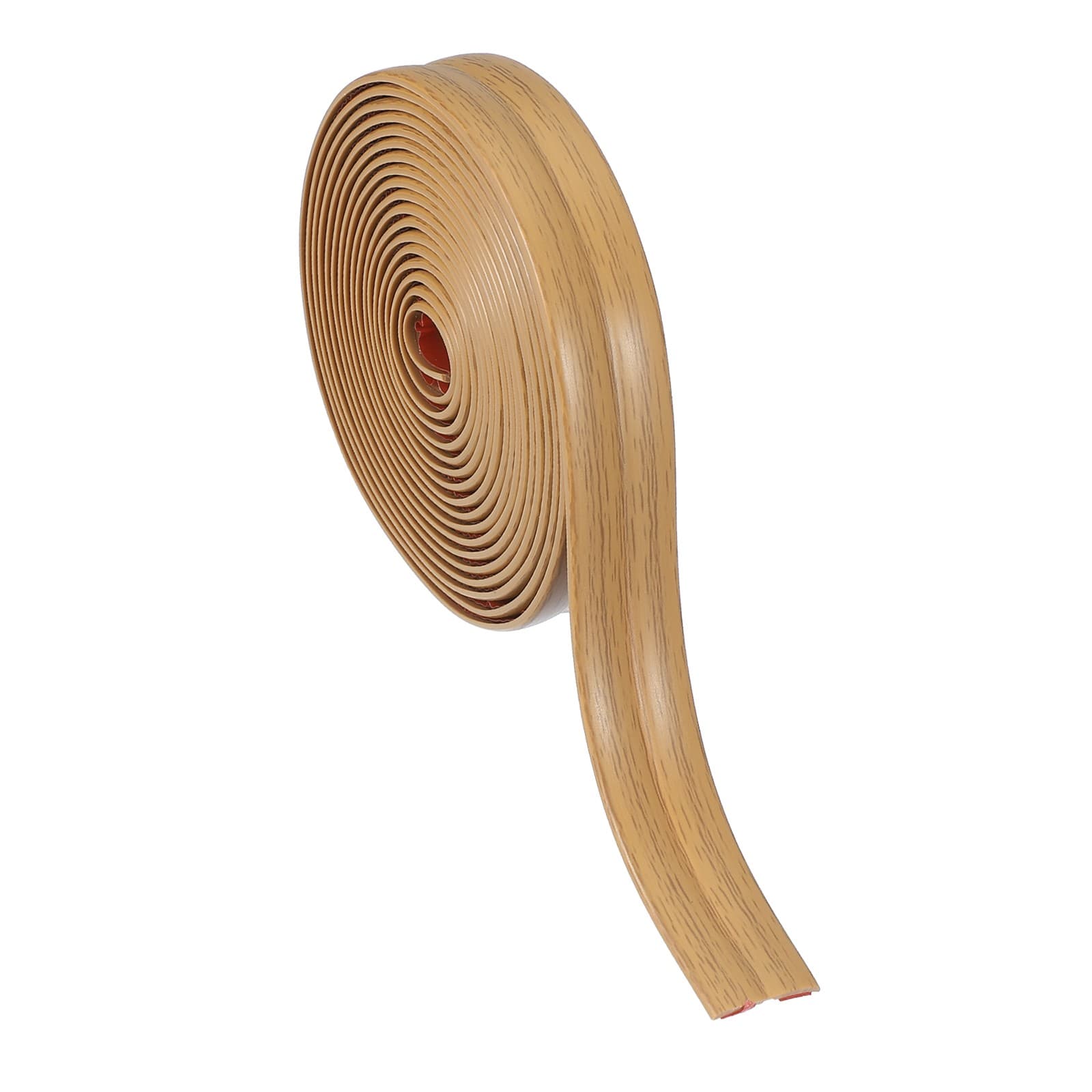 Wall Corner Protector 0.8 in x 9.8 Ft Self Adhesive Wall Guard Yellow Oak Grain