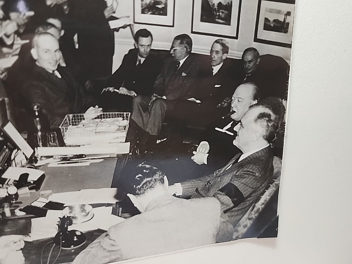 International News Photo Dec 1941 Roosevelt, Churchill Press Conferance RRP619 2