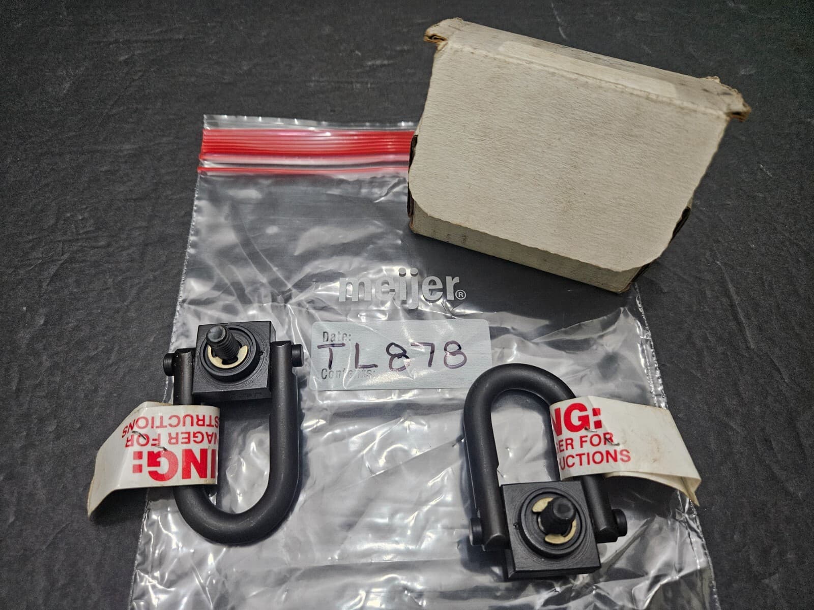 2- JERGENS 800LB LIMIT CENTER PULL HOIST RINGS 5/16"-18 THREAD (TL878) 2