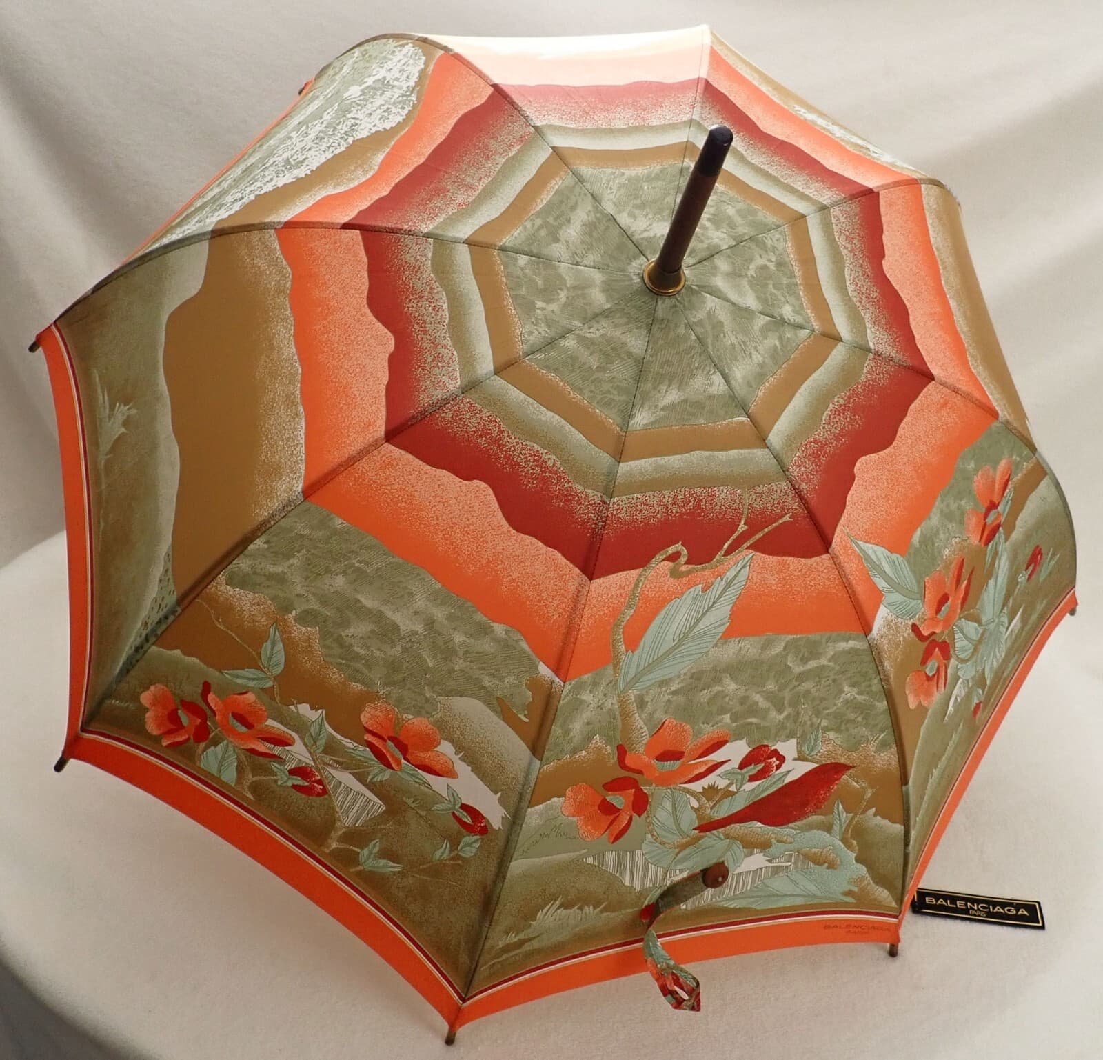 Vintage Authentic Balenciaga Paris Parasol Umbrella Rare Beautiful Piece  6