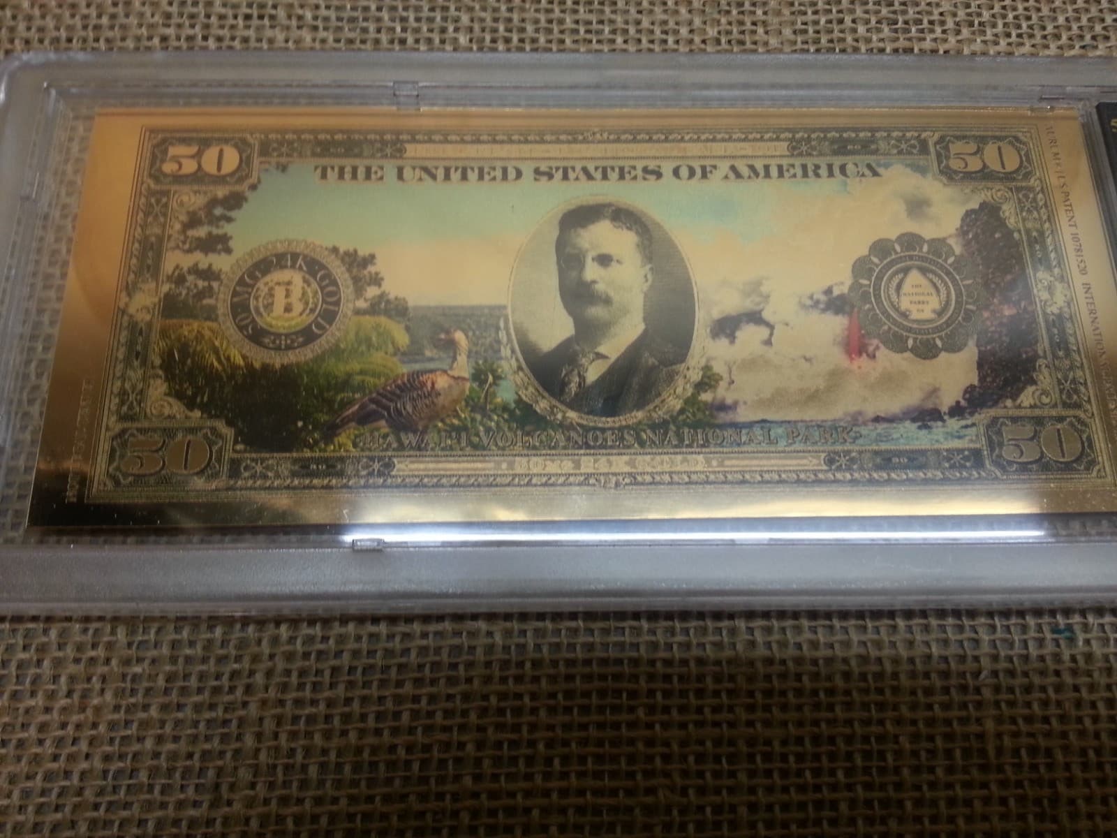 Bradford Exchange 24KT Greatest National Parks 50.00 Dollar Bills Collection 3
