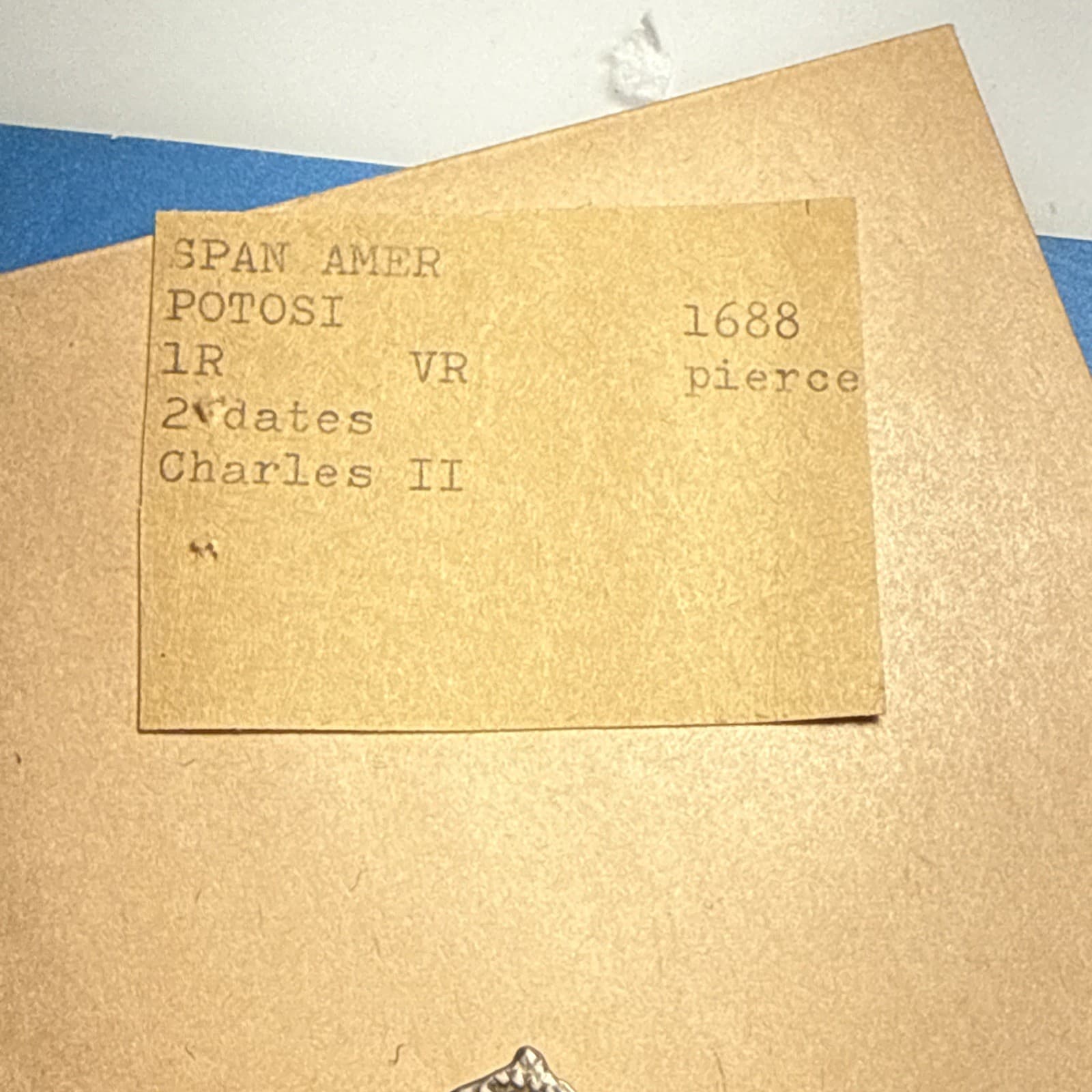 COB Spanish America Potosi 1R 1688 VR  Rare 5