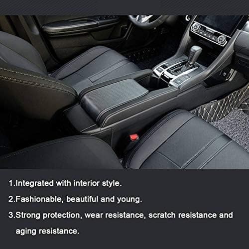 for Civic 10th Gen 2016-2020 Centre armrest Leather Cover Leather Decoratio 2