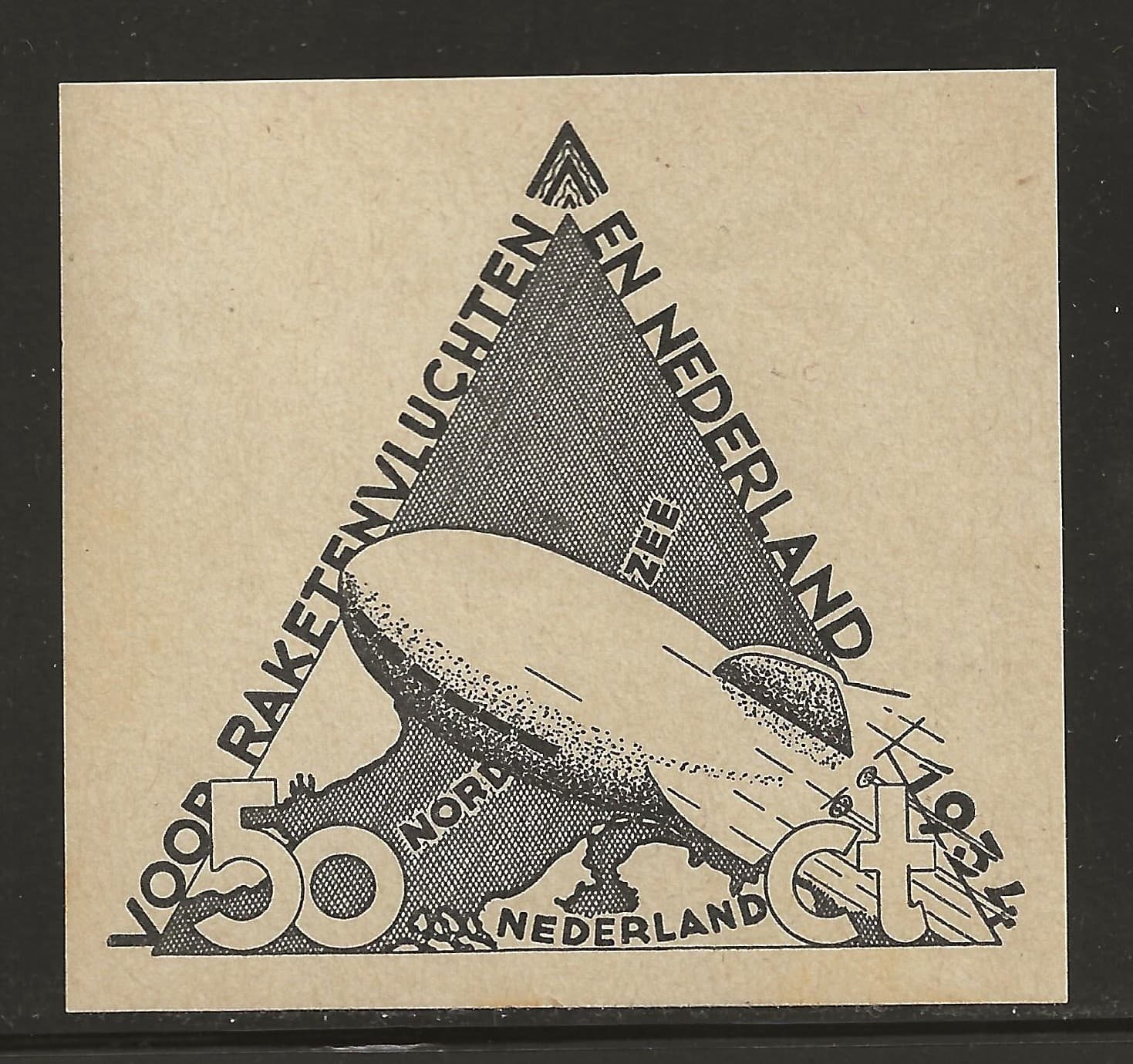 1934 GREAT BRITAIN rocket mail stamps - EZ 1B4 - Gerhard Zucker