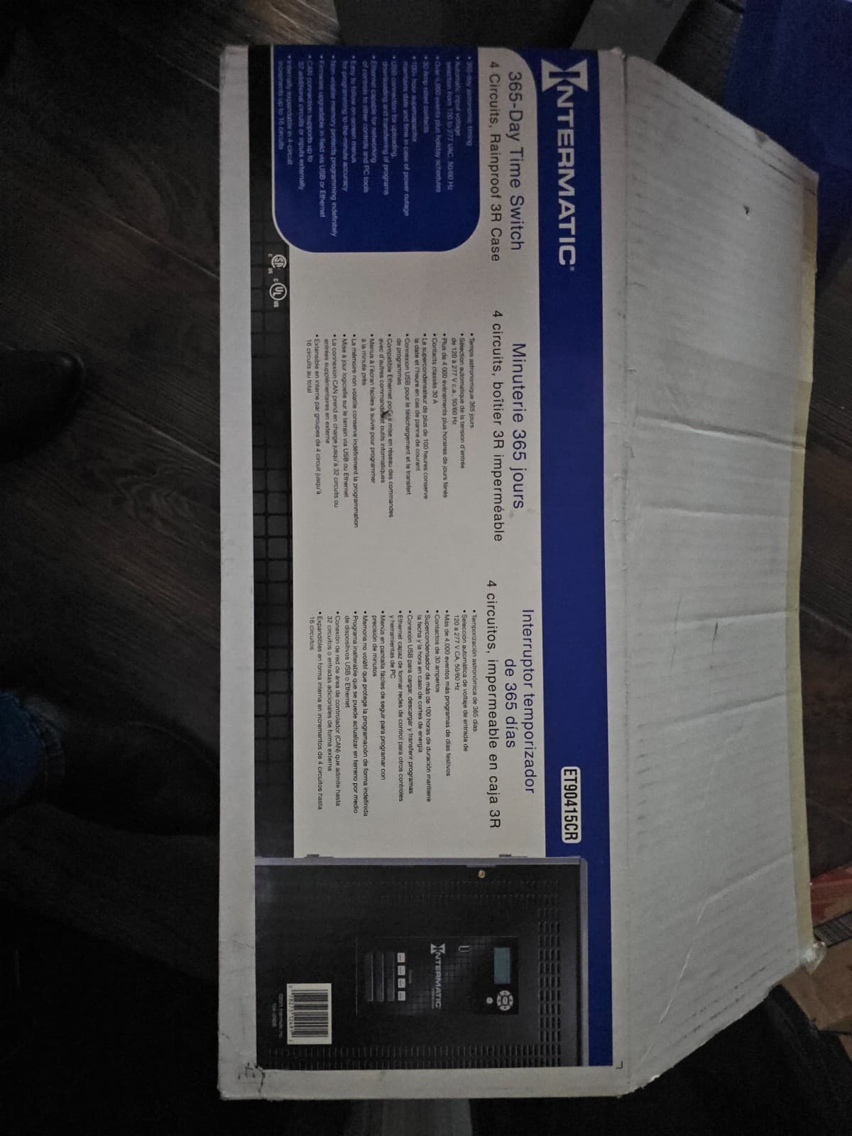 Intermatic Et90415cr Electronic Time Switch, 4 Circuit, Outdoor, Ethernet 4