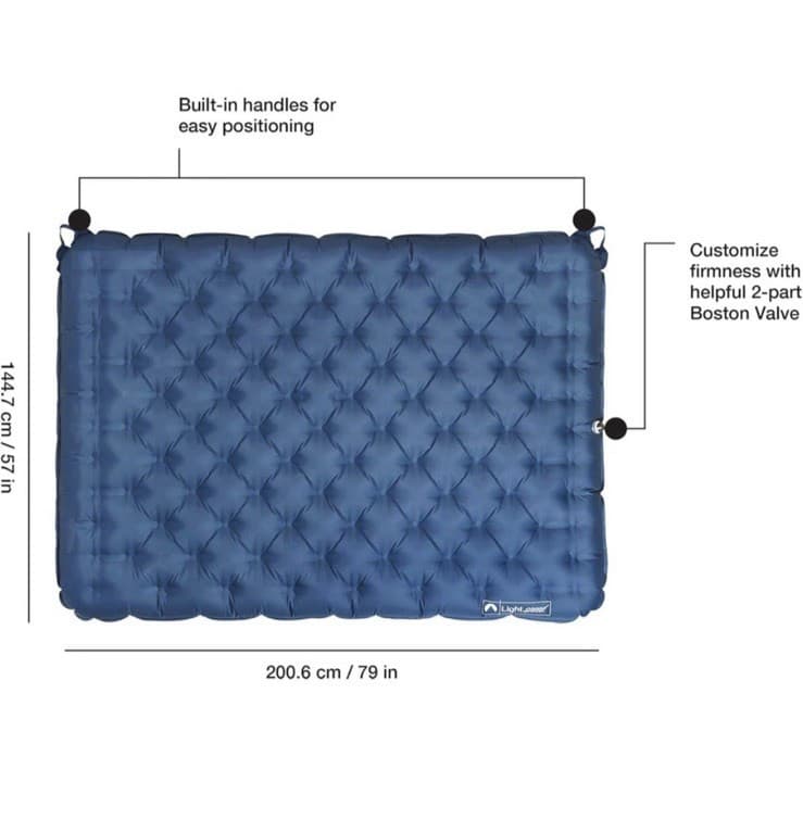 Lightspeed Outdoor Deluxe 2 Person Air Bed PVC-Free Camping Inflatable Mattress 2