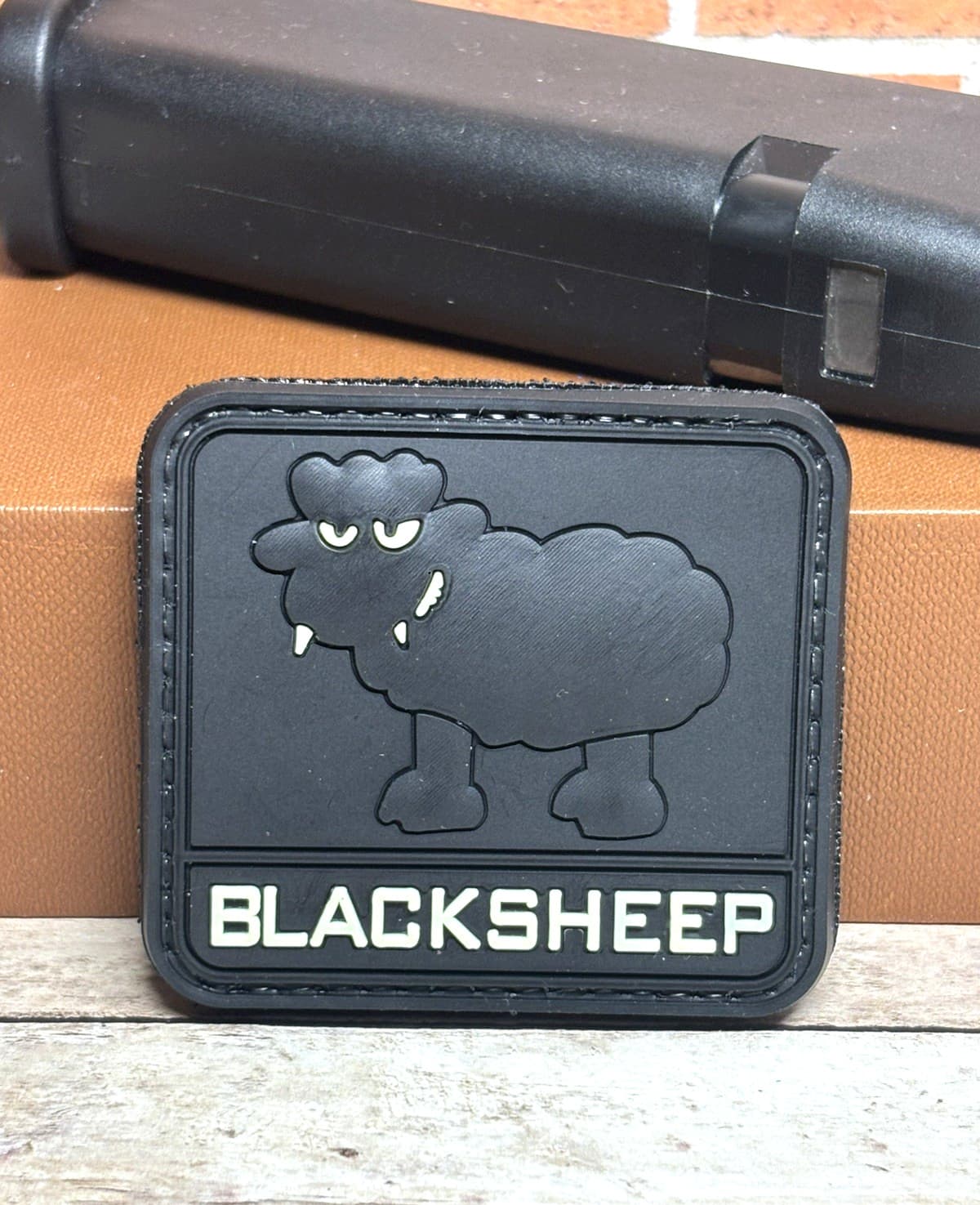 Black Sheep Tactical Morale Patch, 3D PVC Rubber Seal Recon Hook & Loop Patch 2