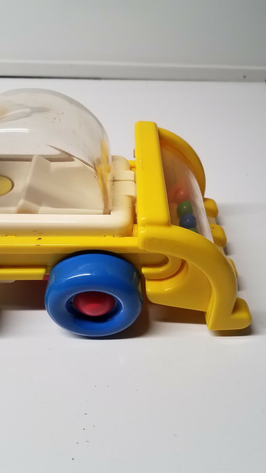 DISNEY DONALD DUCK POP BULLDOZER WORKS SOLID PLASTIC 5