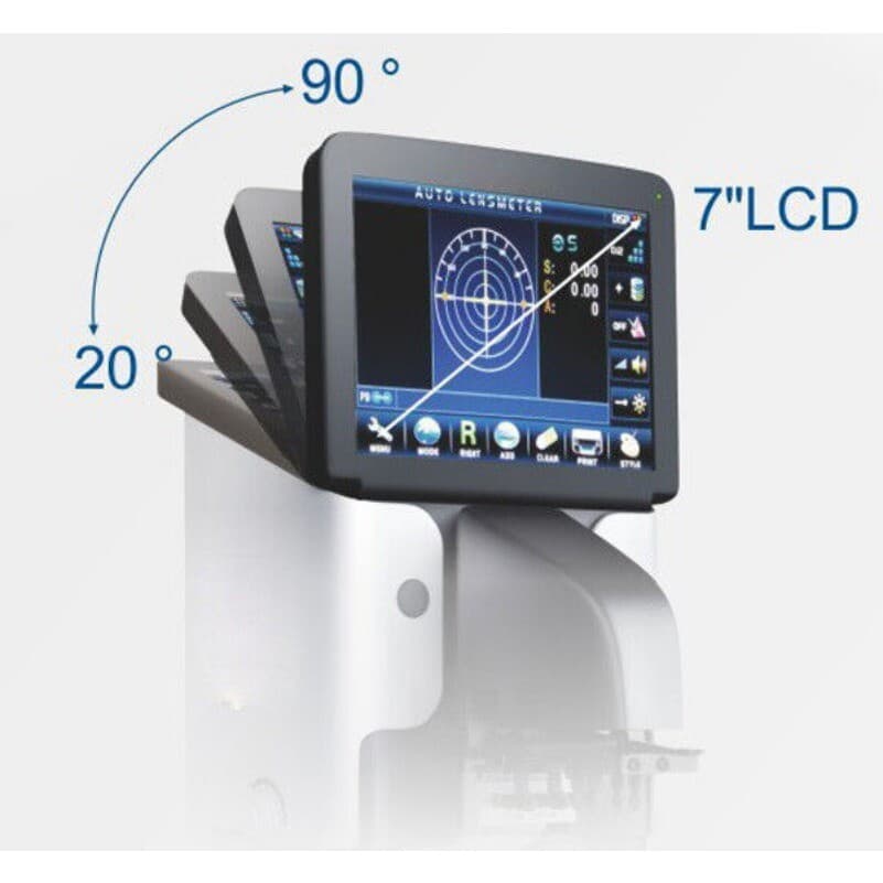7'' Touch Screen Digital Auto Lensmeter Lensometer Focimeter Lens Meter Printer- 6