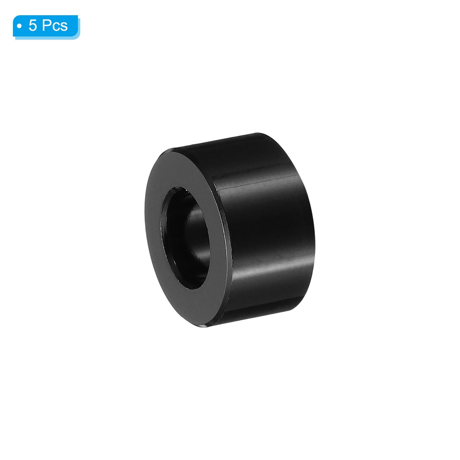 5 Pcs M10 Aluminum Spacers Metal Spacer Aluminum 3/8" ID x 3/4" OD x 3/8" L 3