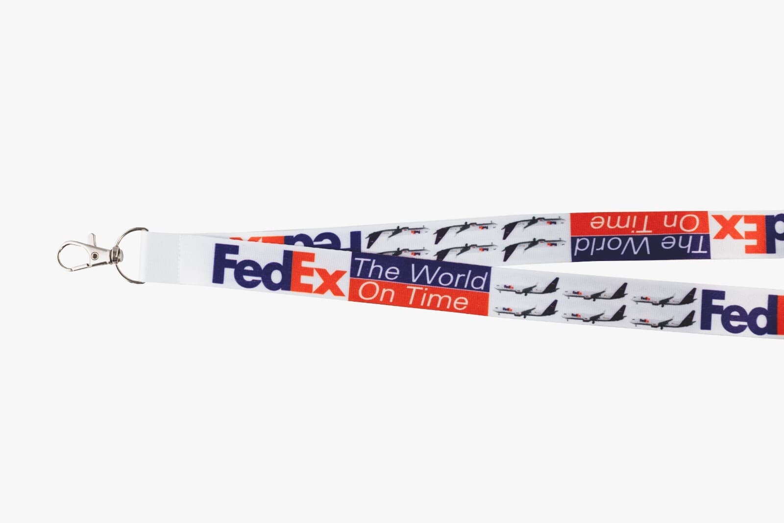 FedEx Federal Express Official Lanyard Neck Strap ID Badge Holder - Made in USA 2