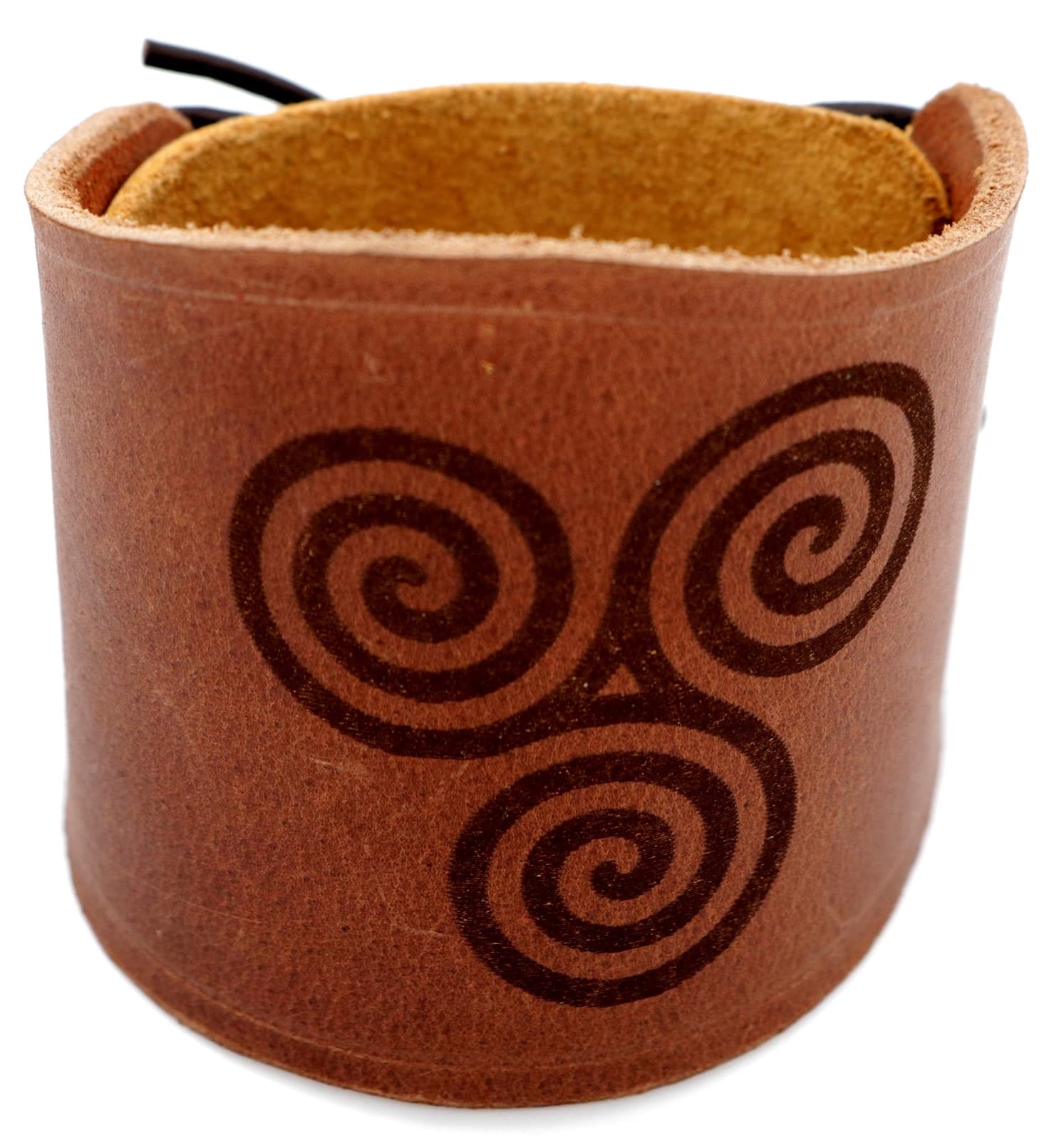 Viking Bracelet  Renaissance Braided Genuine Leather Cuff Gothic Wristband Brown 3