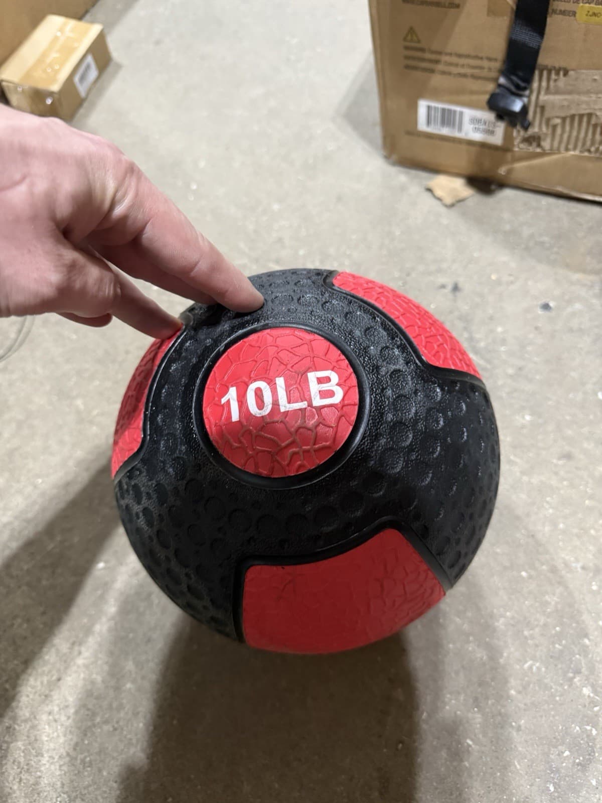 10LB American Barbell Weighted Medicine Ball Core Workout Fitness Exercise 2