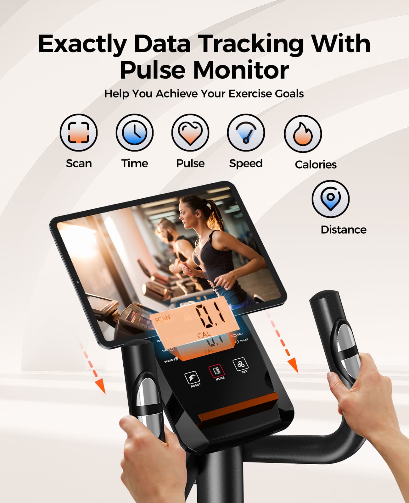 Elliptical Machine Elliptical Exercise Machine with 16-Level Resistance For Home 2