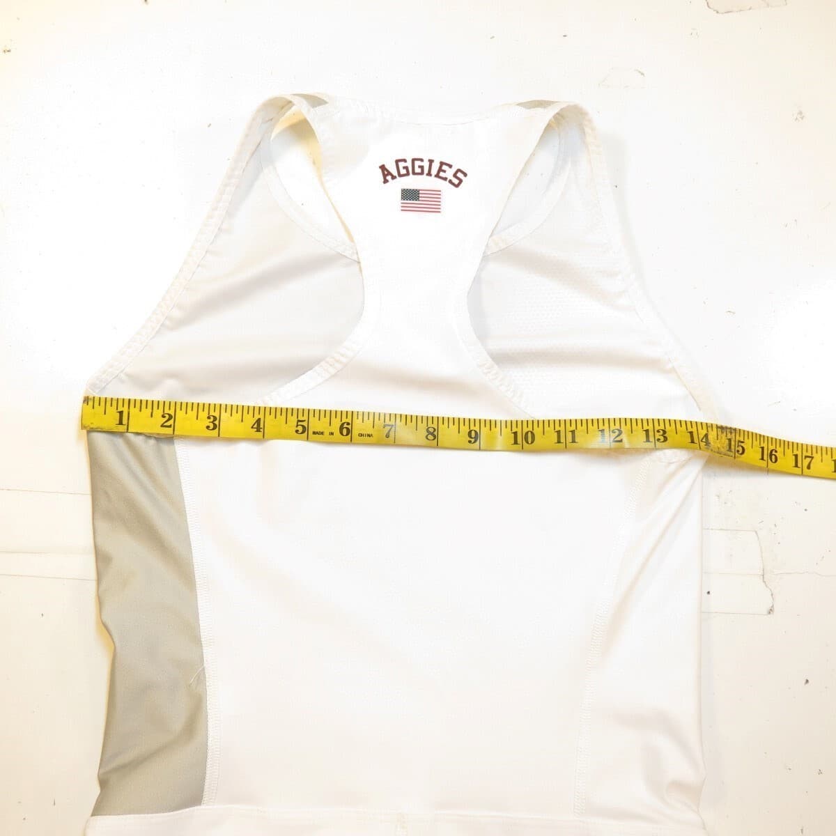 NIKE TEXAS A&M AGGIES COLLEGE TRACK SINGLET SPEED SUIT Womens L White  6