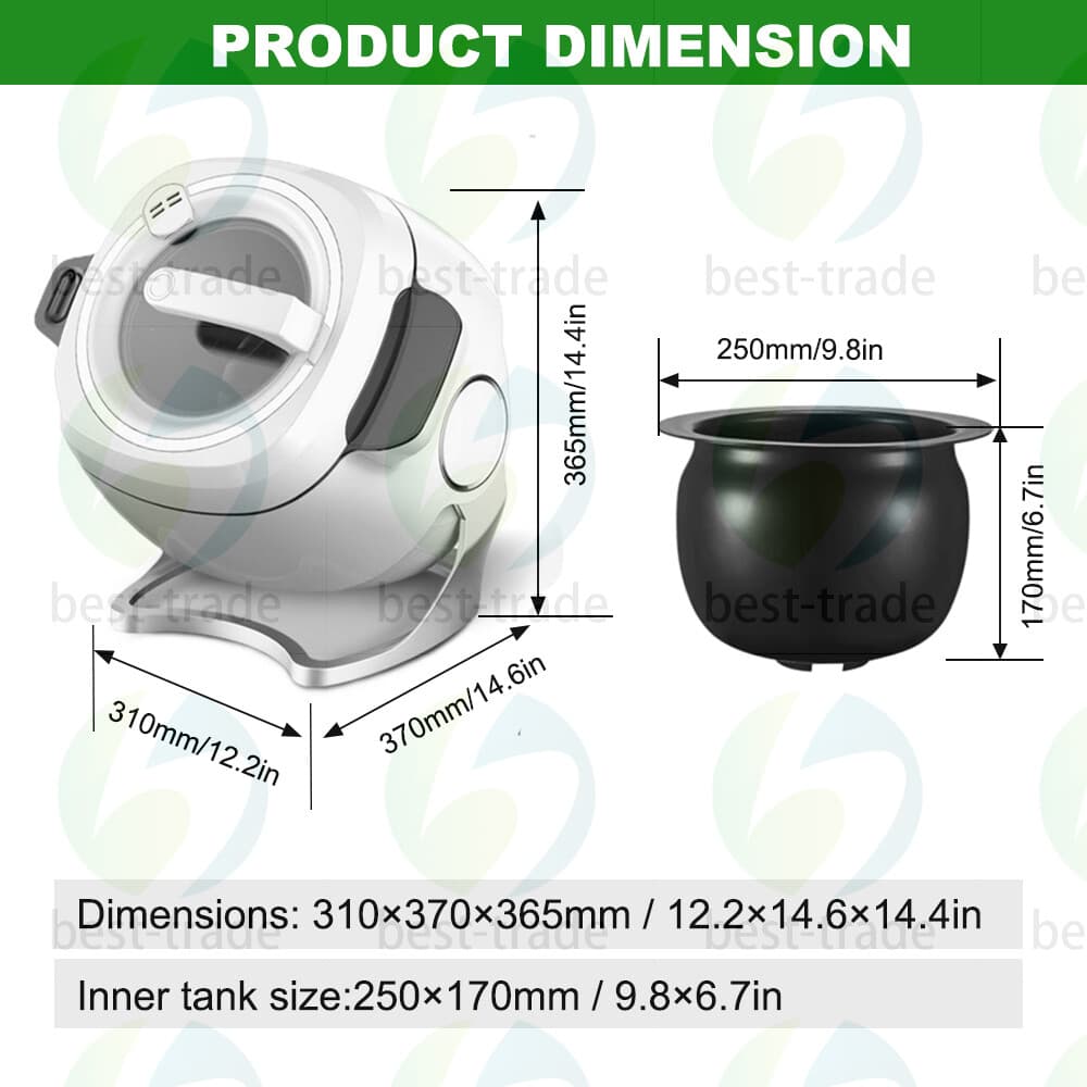 1000W Automatic Cooking Machine 6L Auto Stir Fry Wok Fried Rice Cooker Fryer 2