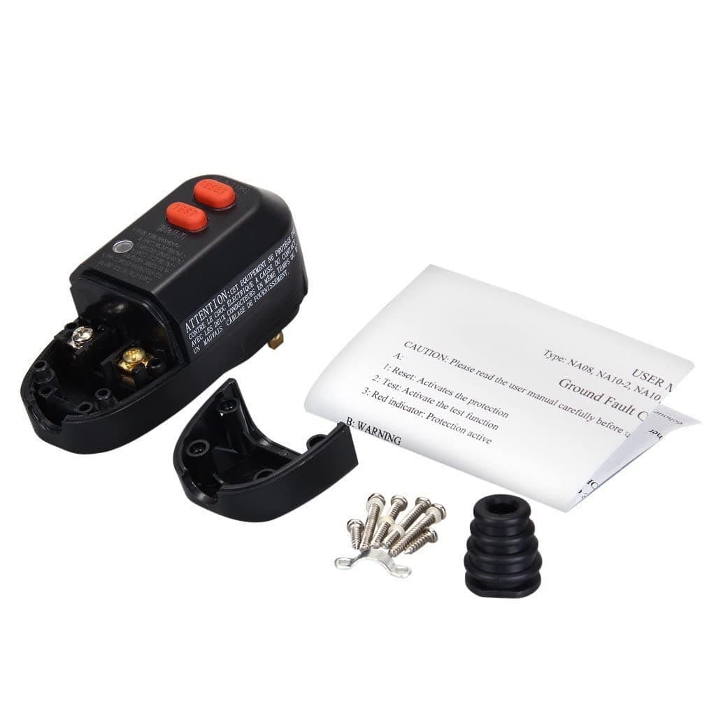 GFCI Replacement Plug Assembly,Ground Fault Circuit Interrupter Safety RCD...  2