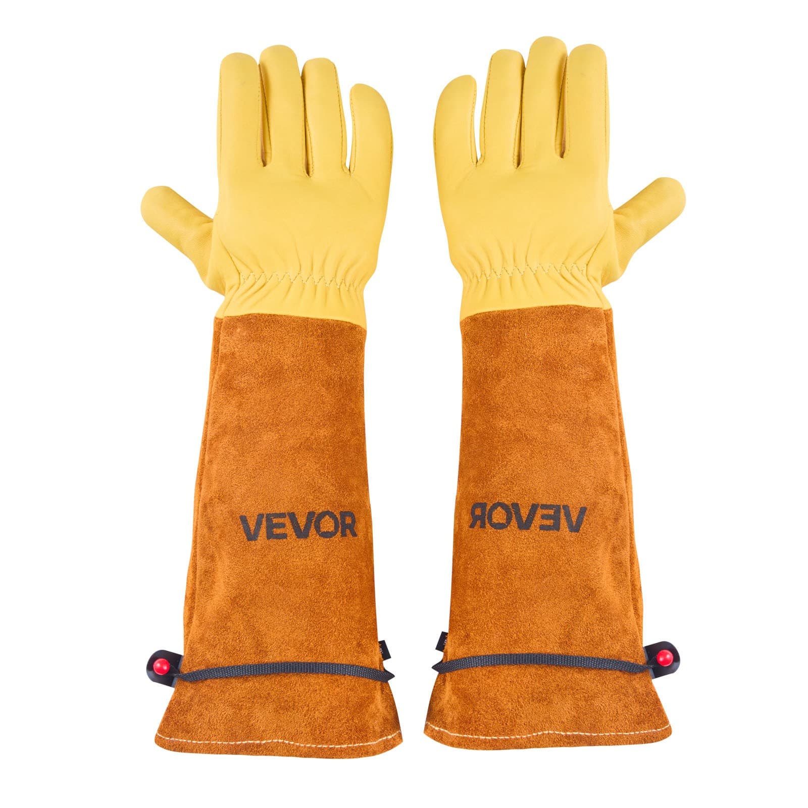 VEVOR Gardening Gloves Thorn Proof Long Leather Rose Pruning Gloves Men & Women