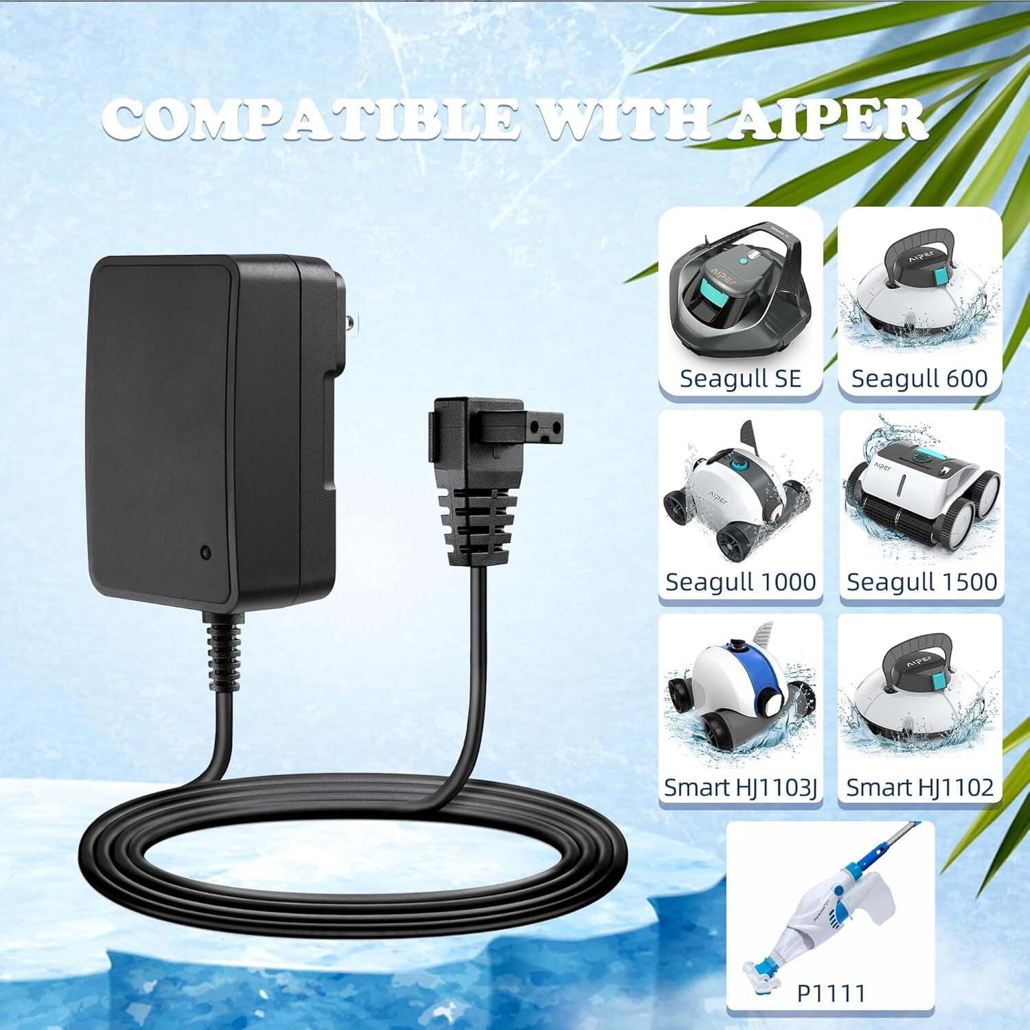 Charger for Aiper Seagull 600 800 Cordless Automatic Robotic Pool Vacuum Cleaner 4