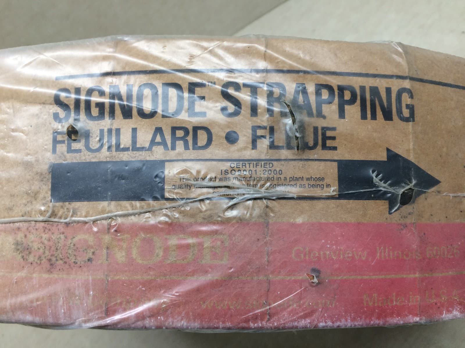 Signode Contrax Black Heavy Duty 12000ft Plastic Poly Strapping Banding 7/16" 3