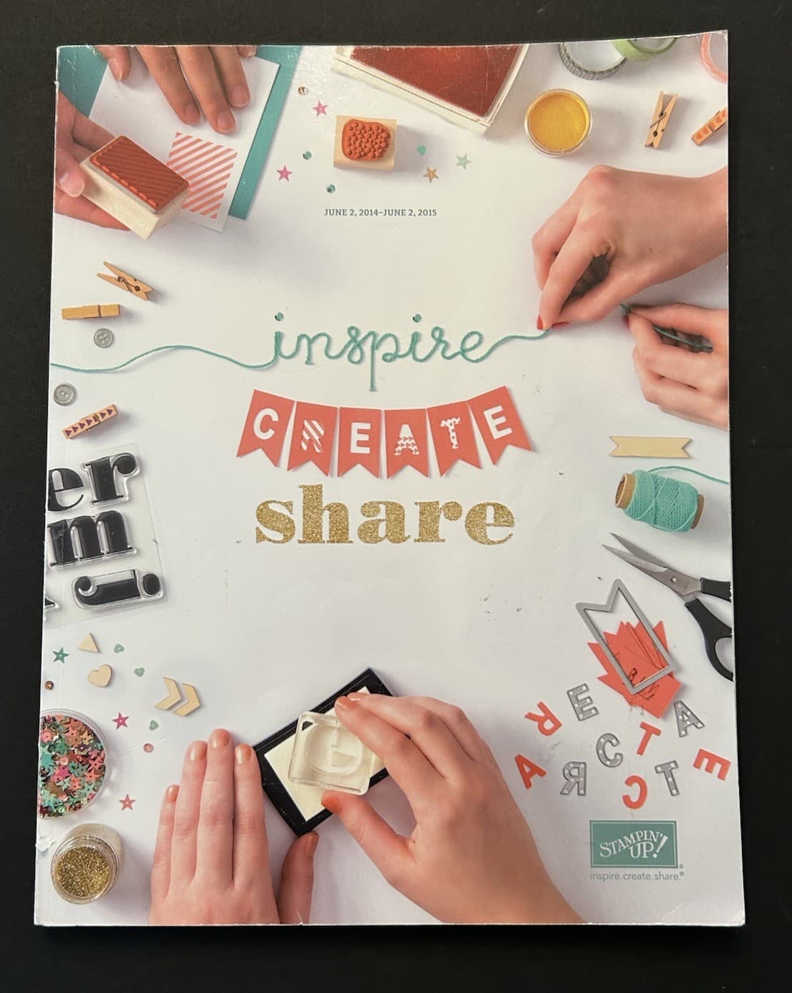 Stampin' Up! Idea Book & Catalog 2014 - 2015 Stamping Card Making Techniques