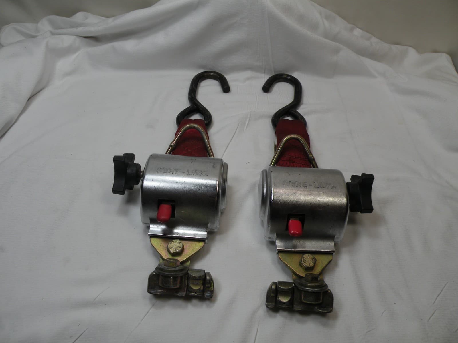 Sure Lok FE200907S, FE200855S,Wheelchair Tiedown Retractor, L Track, S-Hook, L/R 2