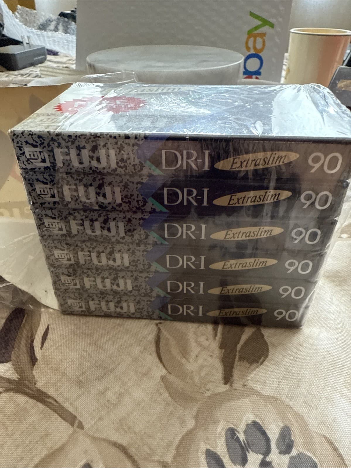 Fuji DR-I Extra Slim Blank Cassette Tapes 6 Pack NEW 90 IEC I Type I Normal