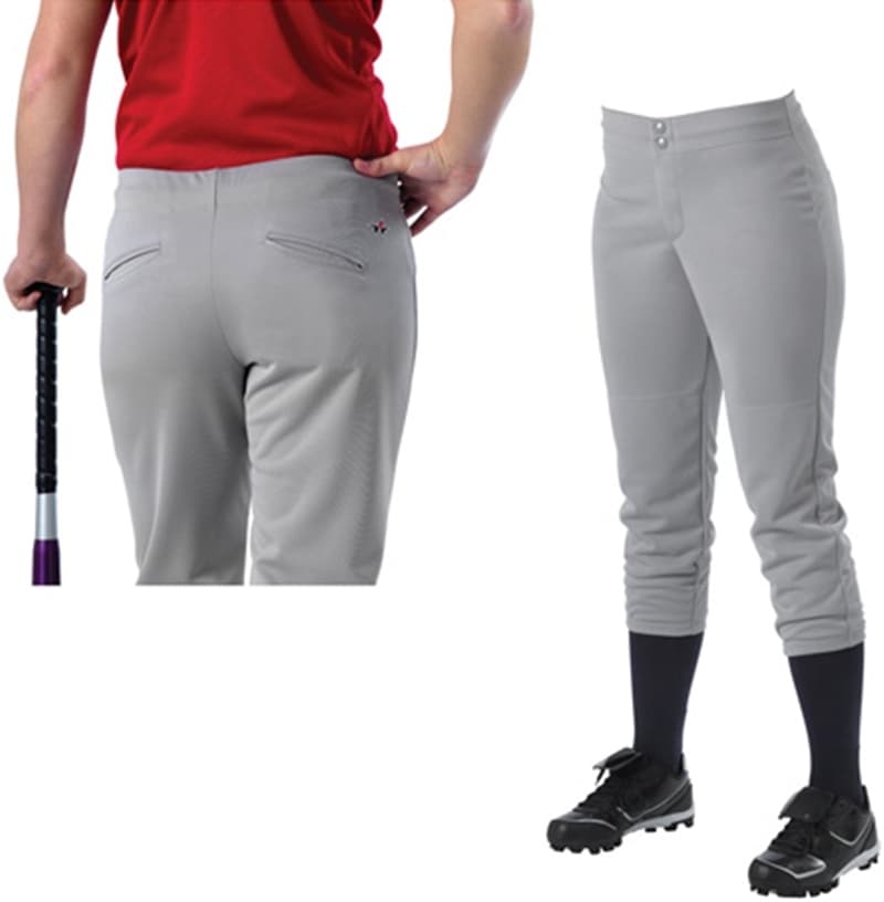 Alleson Mid-Calf Womens Girls Fastpitch Elastic Waist Softball Pants 605PLW NEW 3