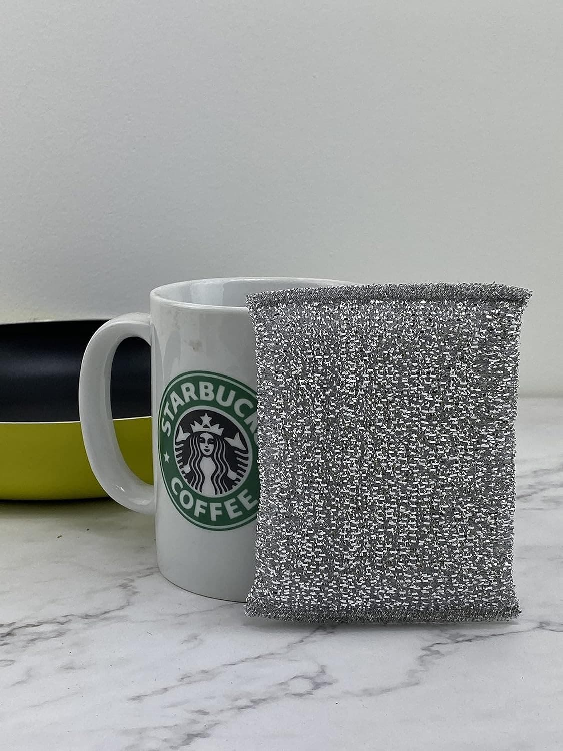 Non-Scratch Scrub Sponge Pads for Kitchen - Multi-Use Heavy Duty Sliver  2