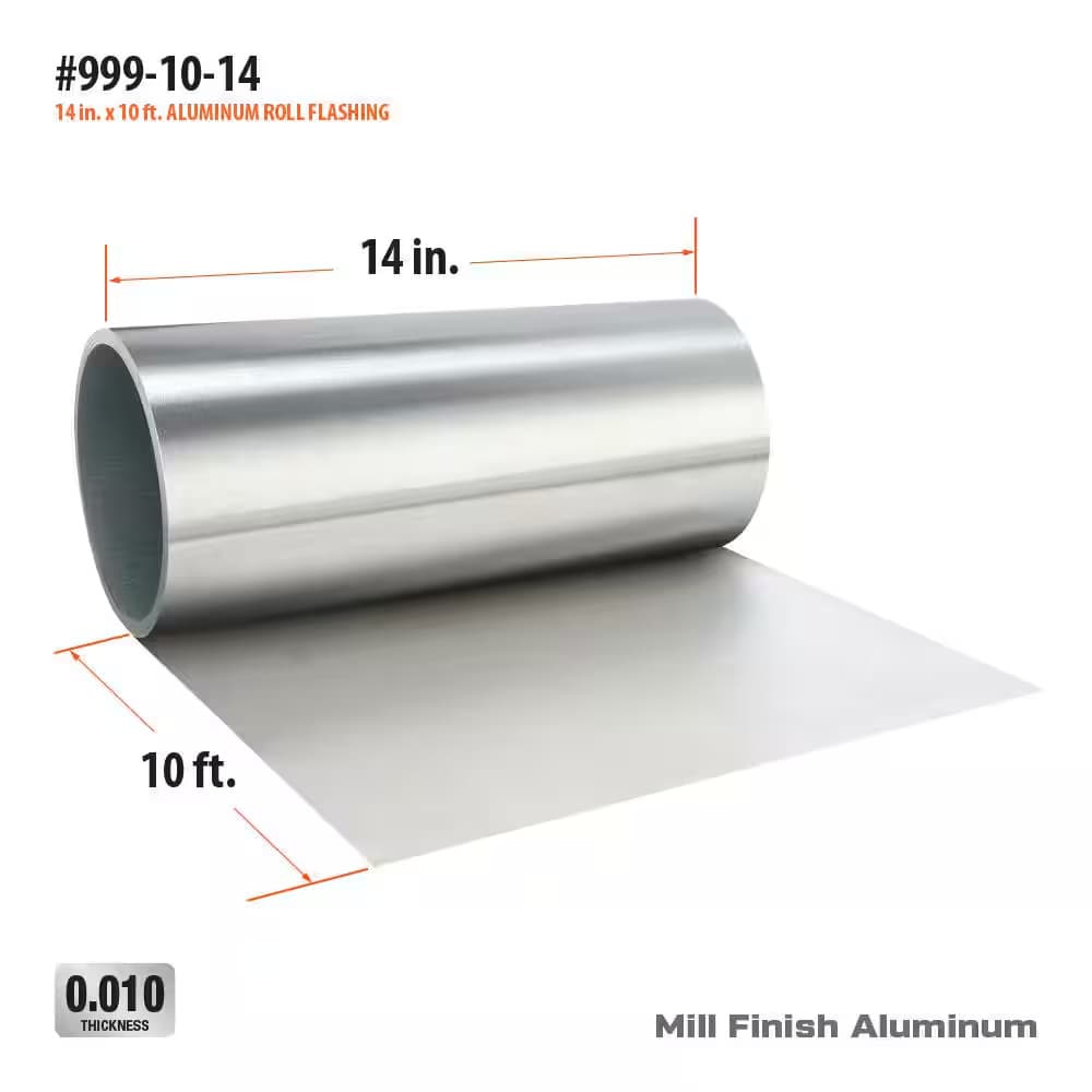 14 In. X 10 Ft. Aluminum Roll Valley Flashing 3