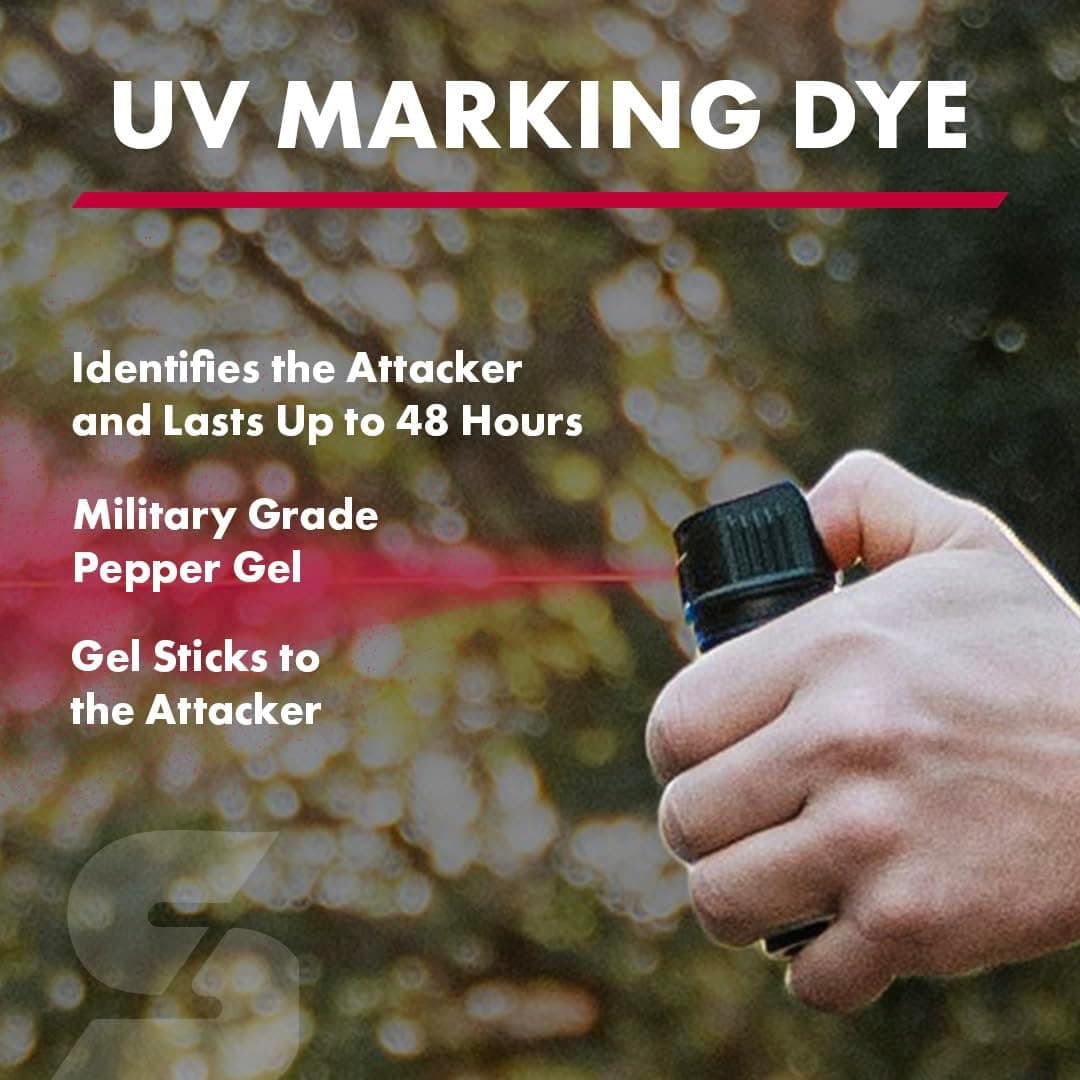 Tactical Pepper Gel With Belt Holster For Easy Carry, Maximum Strength OC Spray 4