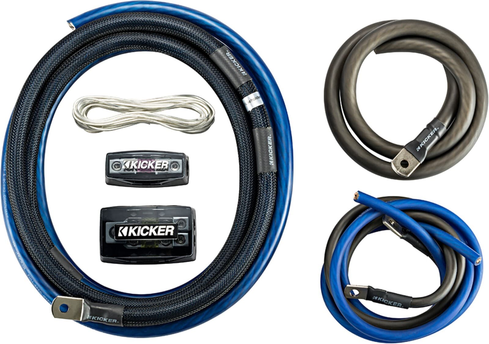 KICKER LX3000.1 CAR AUDIO SUBWOOFER CLASS D 1CH/MONO AMPLIFIER + 0AWG AMP KIT 6