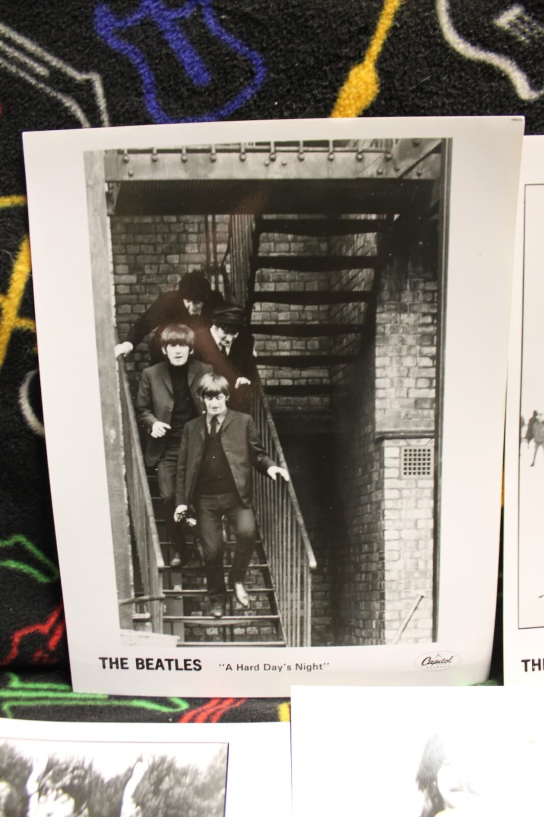 BEATLES 1982 Reel Music CAPITOL Records ADVERTISING Movie PHOTOS Press SET of 5 2