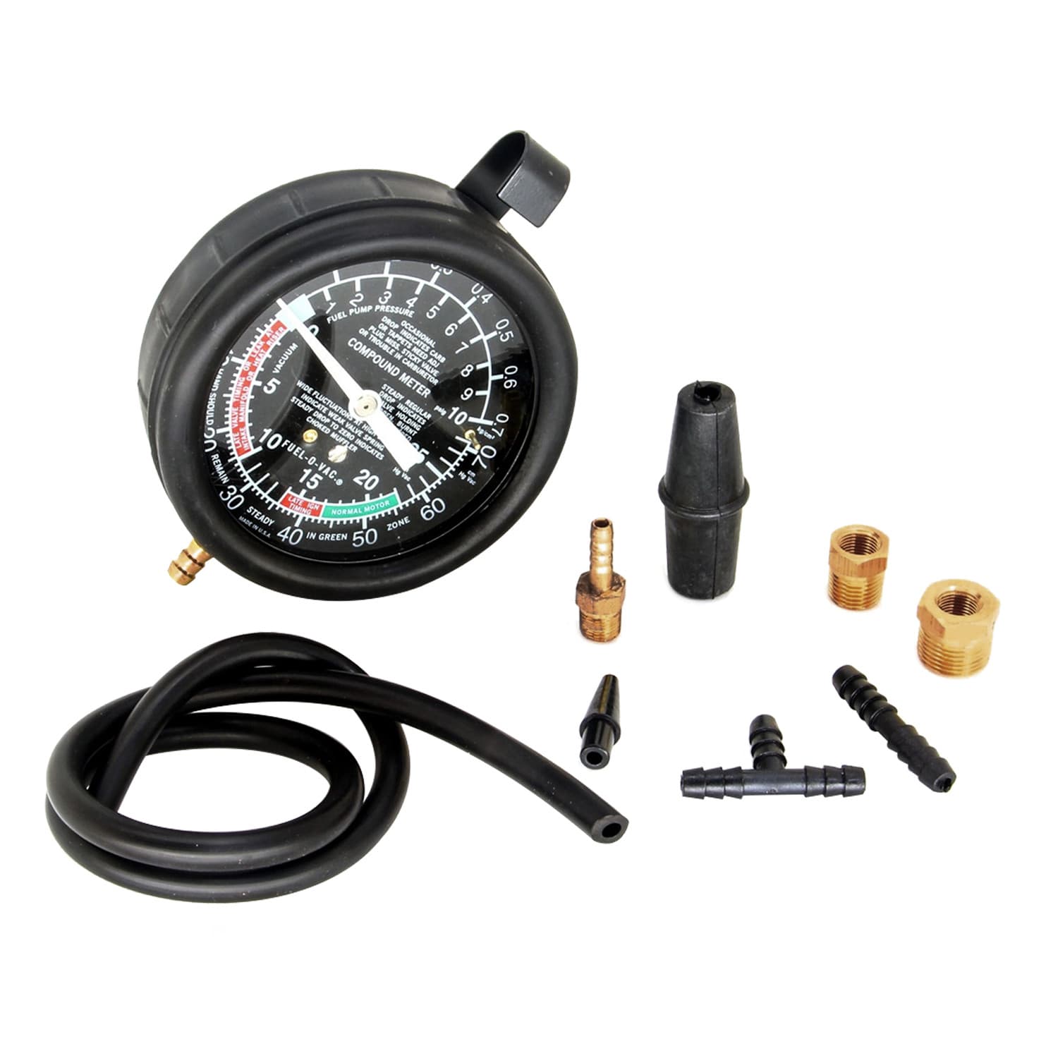 HFS(R) Carburetor Carb Valve Fuel Pump Pressure & Vacuum Tester Gauge Test Kit 2