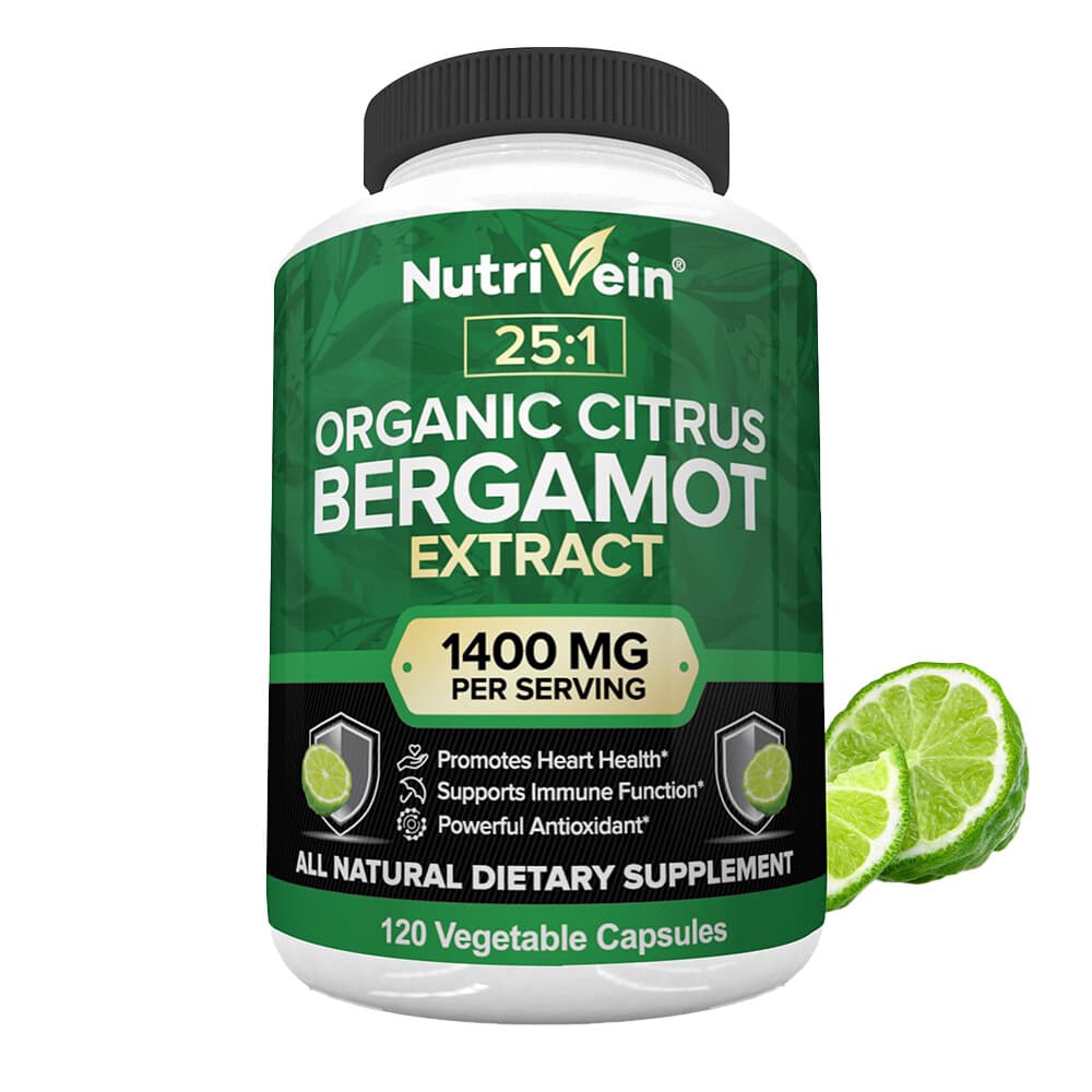 Citrus Bergamot Extract 1400 mg Support Heart Health Antioxidant 120 Capsules US 2