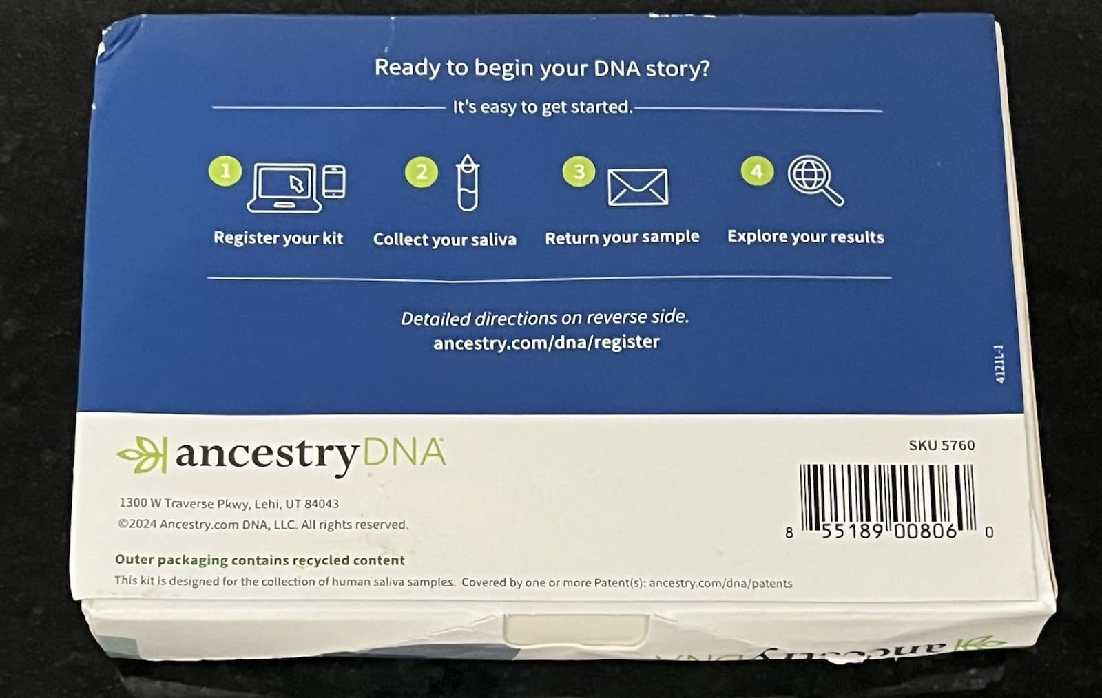 Ancestry DNA Kit. + Traits. New. 2
