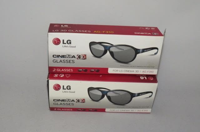 (2) Boxes of LG 3D Glasses :   2 Pairs of Glasses per box # AG-F310 Cinema (NEW)