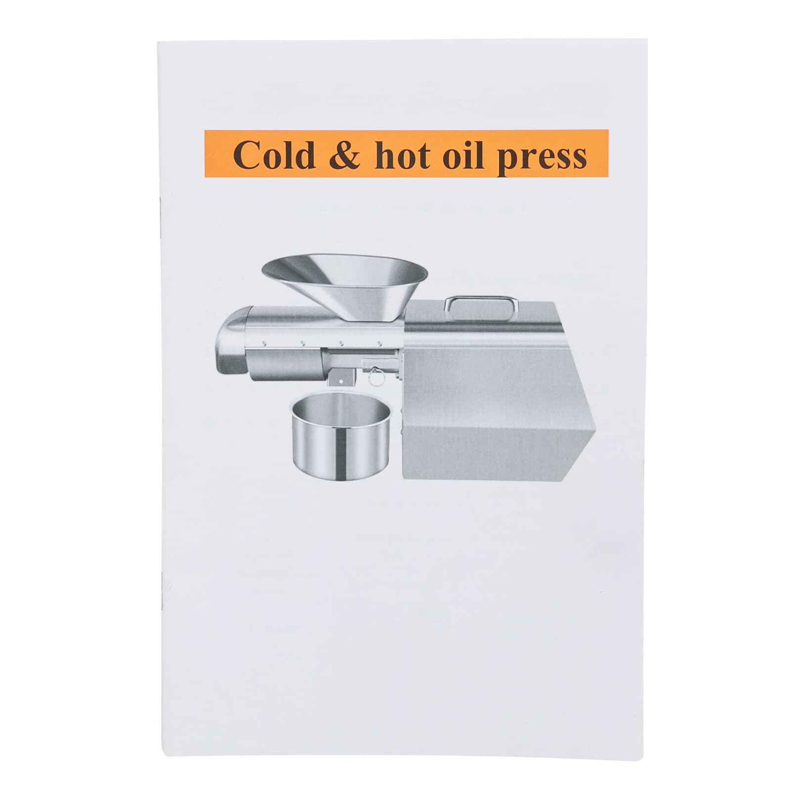 Cold and Hot Oil Press Machine Seed Oil Extractor Stainless Steel 1800W 60 RPM 6
