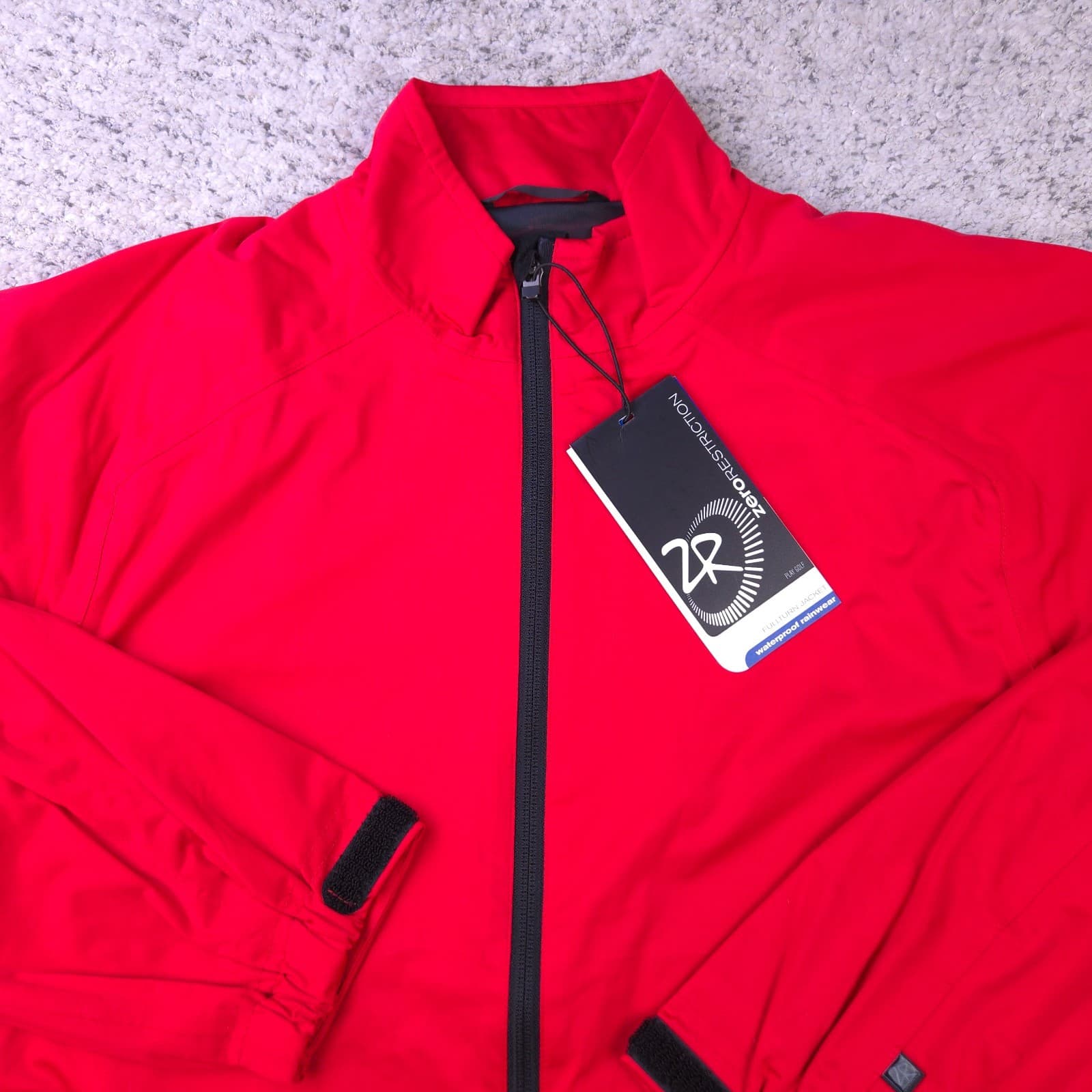 Zero Restriction Jacket Men Medium Tour Series Waterproof Full Zip Rain Wind NWD 4