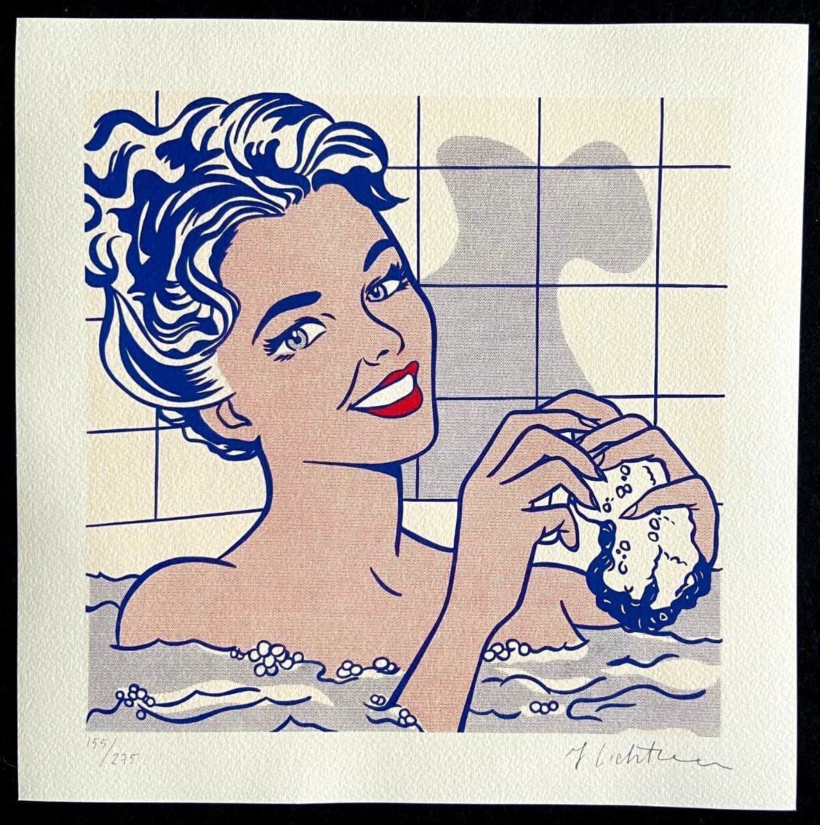 Roy Lichtenstein Lithograph COA Original Signed Numbered By Hand Rare 2